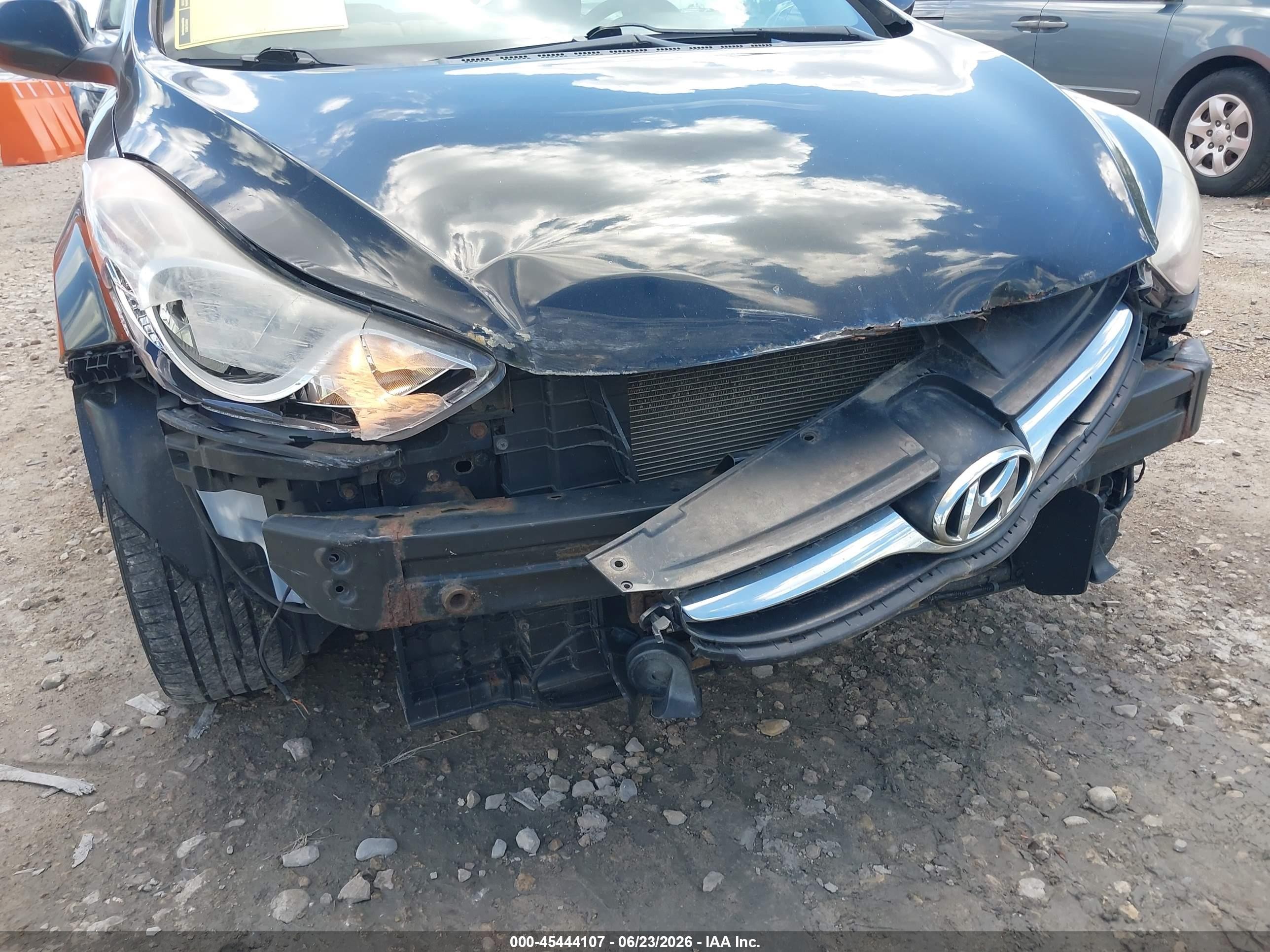 2012 Hyundai Elantra Gls (ulsan Plant) Black vin: KMHDH4AE3CU207969