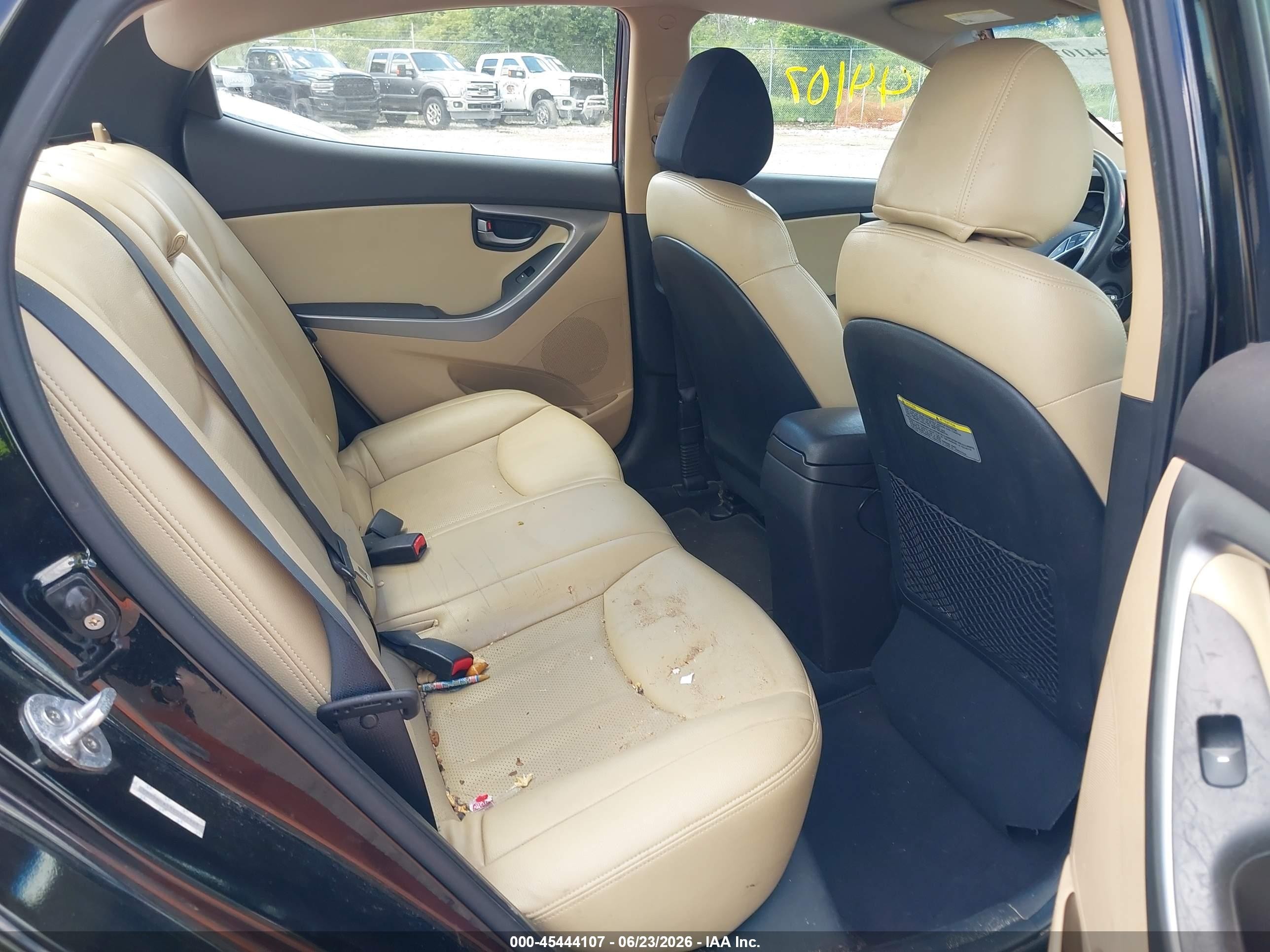 2012 Hyundai Elantra Gls (ulsan Plant) Black vin: KMHDH4AE3CU207969