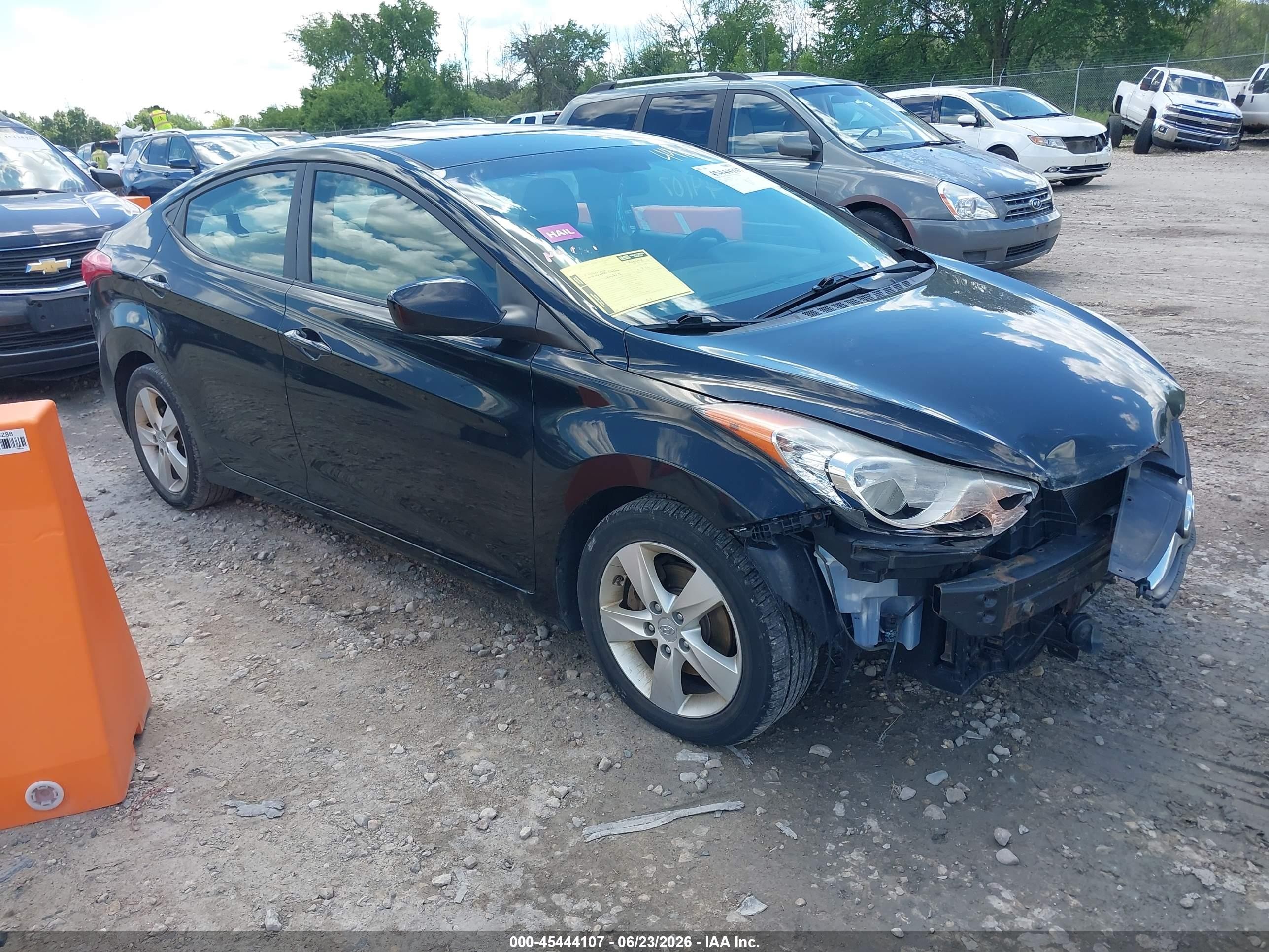 2012 Hyundai Elantra Gls (ulsan Plant) Black vin: KMHDH4AE3CU207969