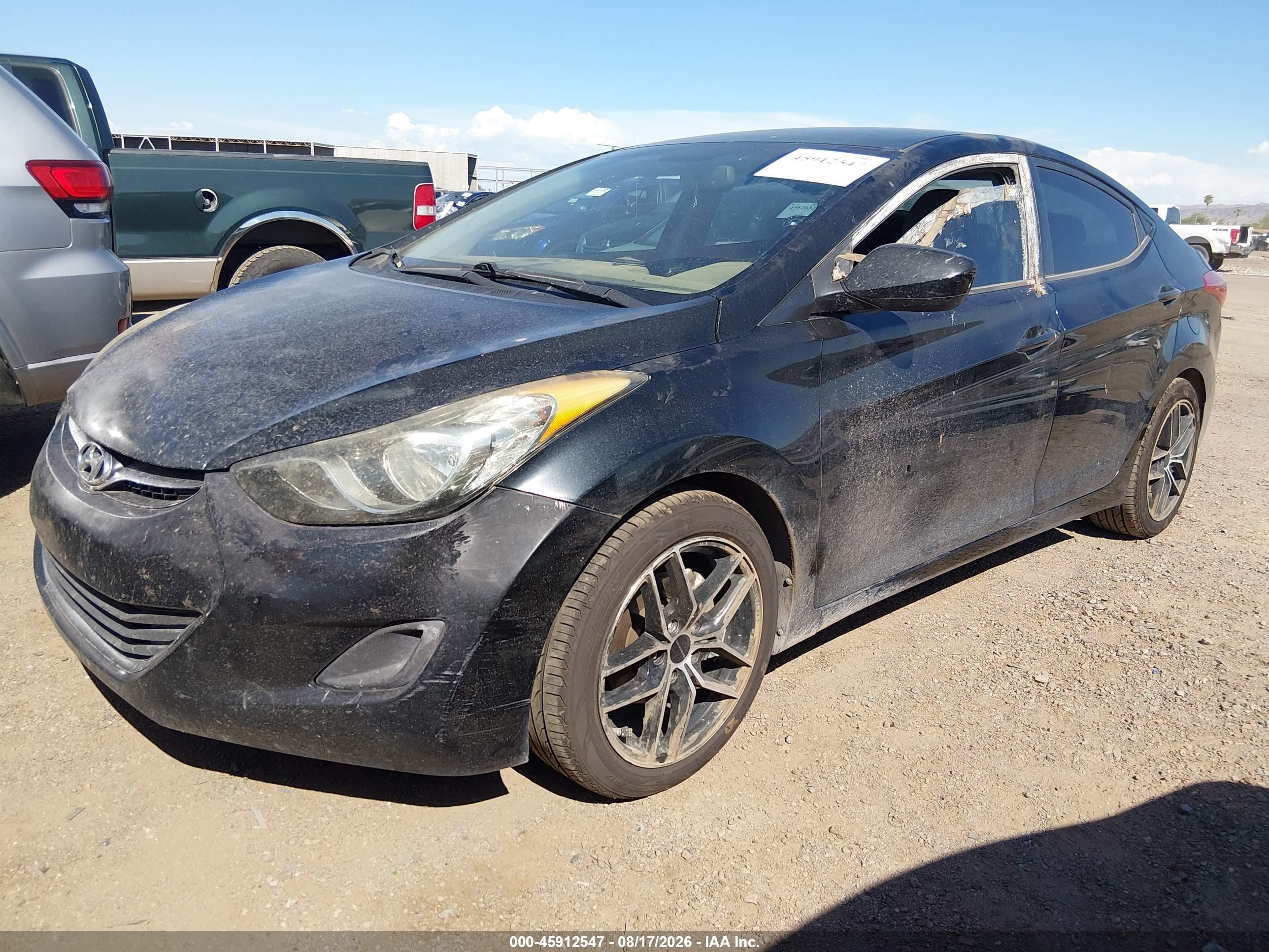 2012 Hyundai Elantra Gls (ulsan Plant) Black vin: KMHDH4AE3CU219264