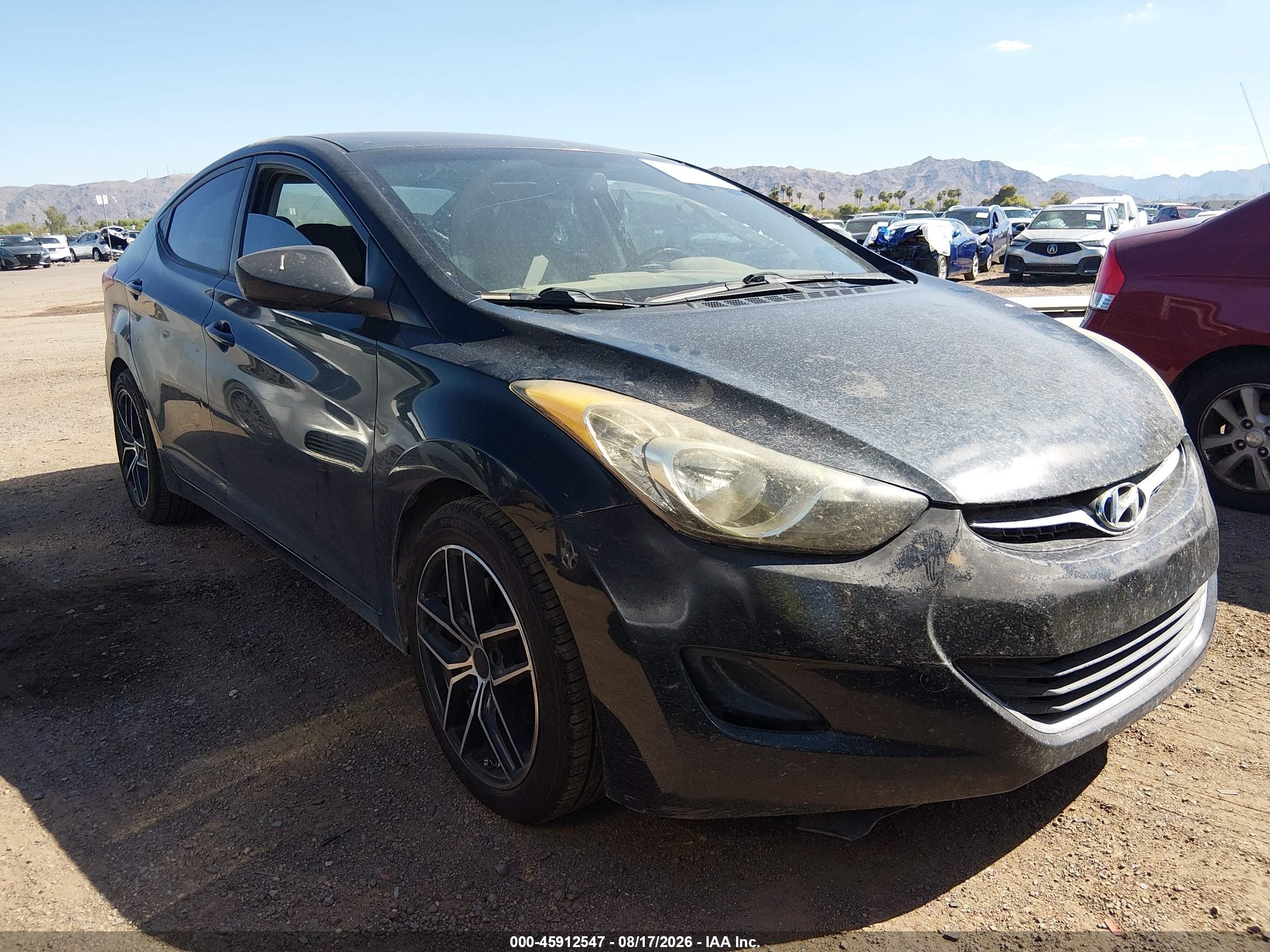 2012 Hyundai Elantra Gls (ulsan Plant) Black vin: KMHDH4AE3CU219264