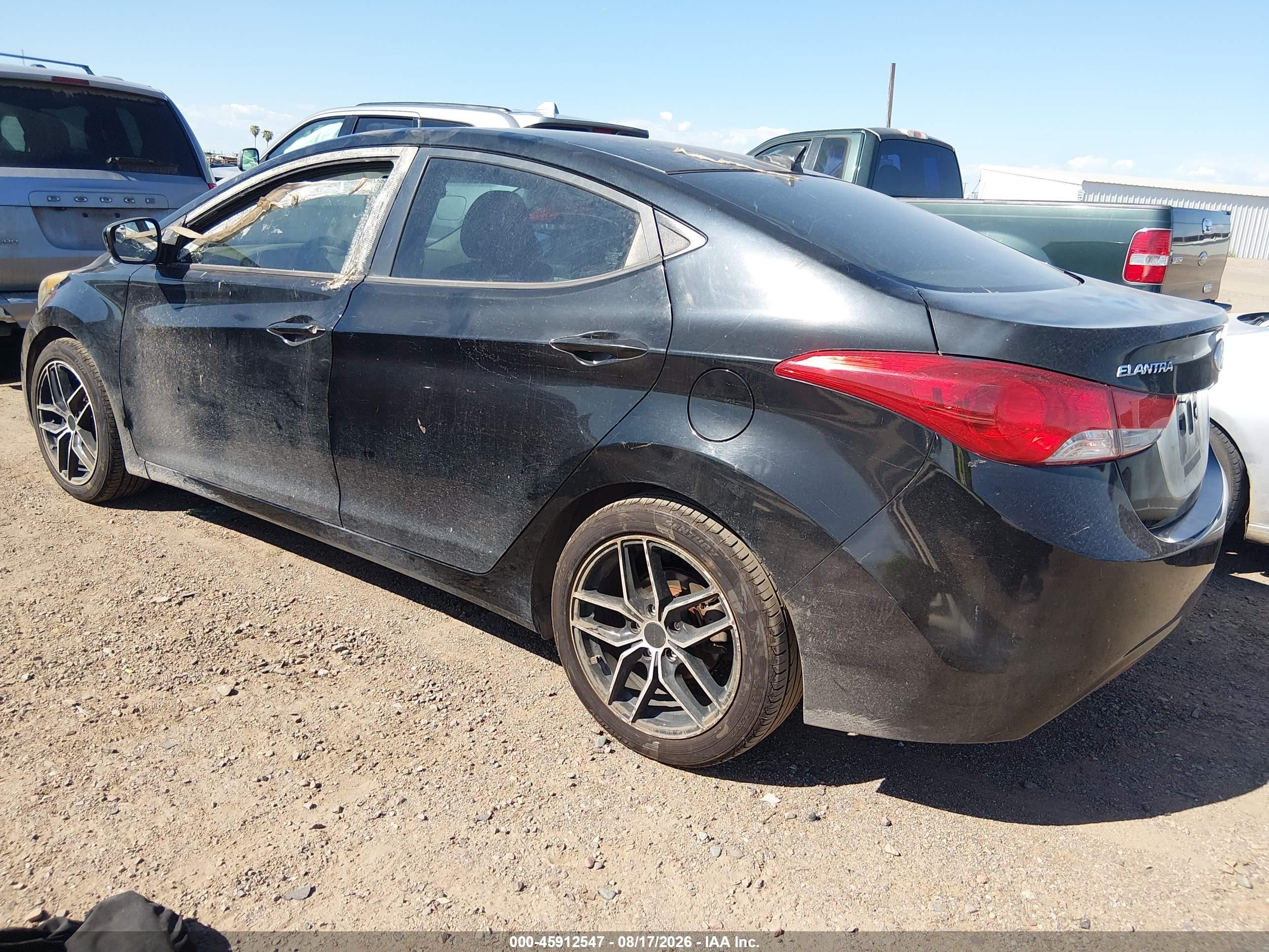 2012 Hyundai Elantra Gls (ulsan Plant) Black vin: KMHDH4AE3CU219264