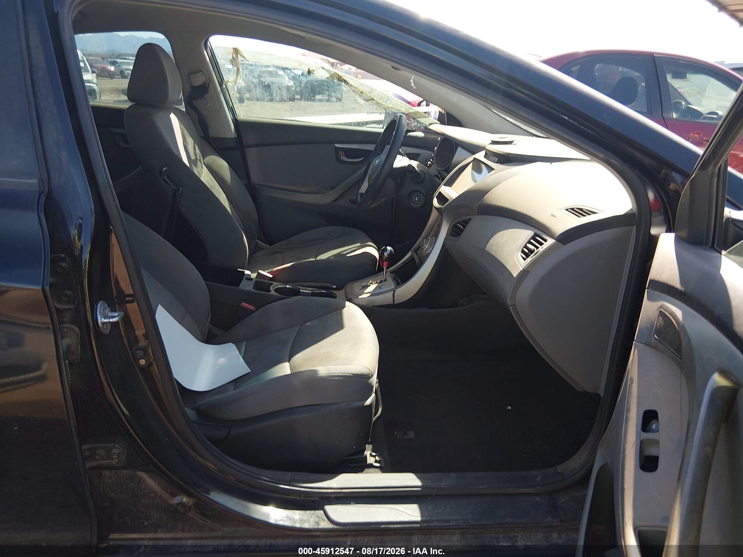 2012 Hyundai Elantra Gls (ulsan Plant) Black vin: KMHDH4AE3CU219264