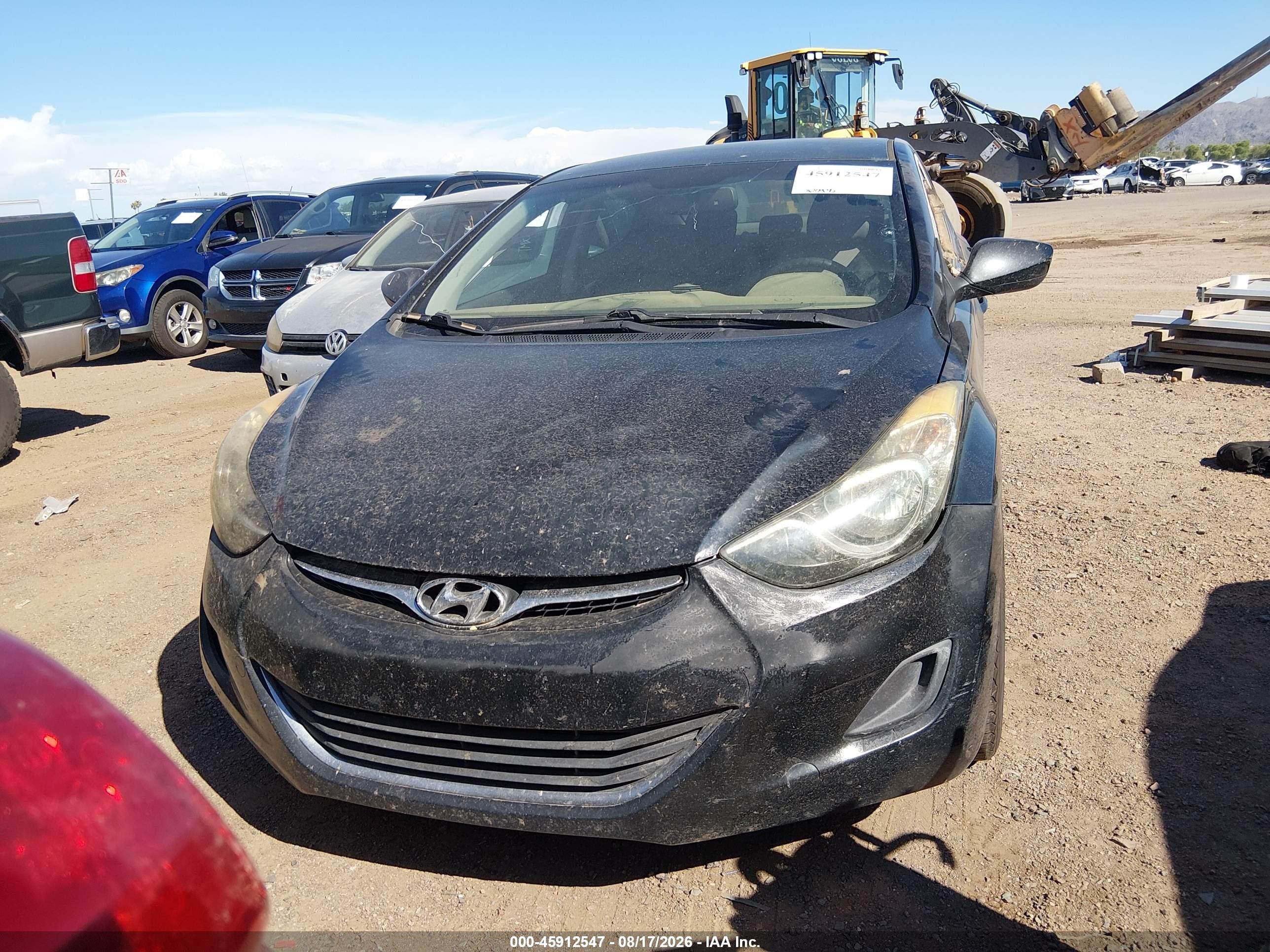 2012 Hyundai Elantra Gls (ulsan Plant) Black vin: KMHDH4AE3CU219264