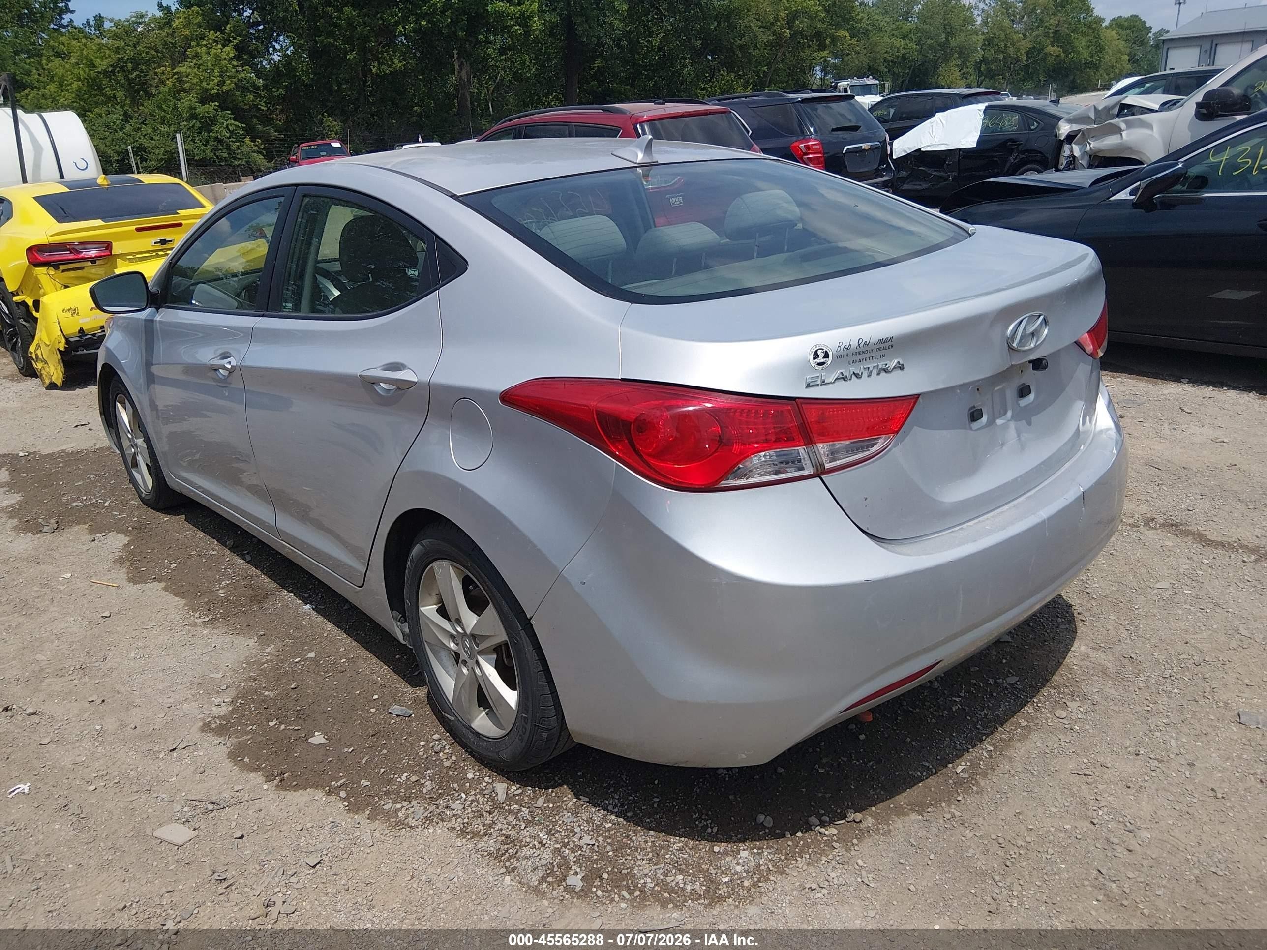 2012 Hyundai Elantra Gls (ulsan Plant) Silver vin: KMHDH4AE3CU228482