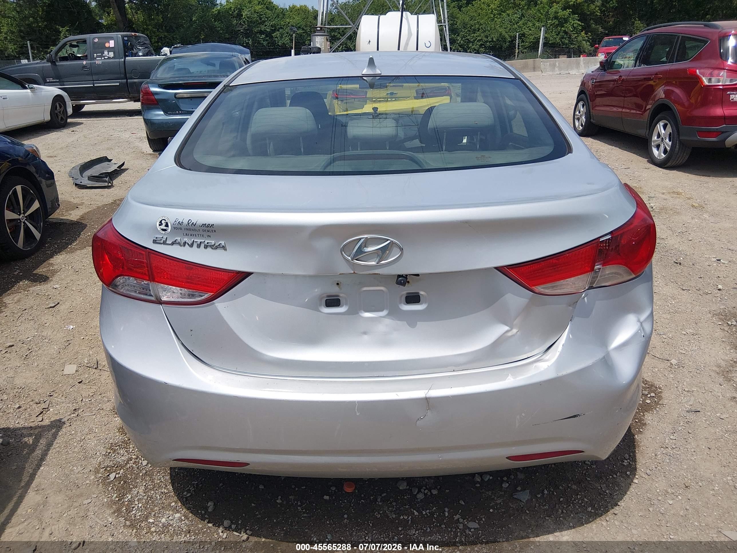 2012 Hyundai Elantra Gls (ulsan Plant) Silver vin: KMHDH4AE3CU228482