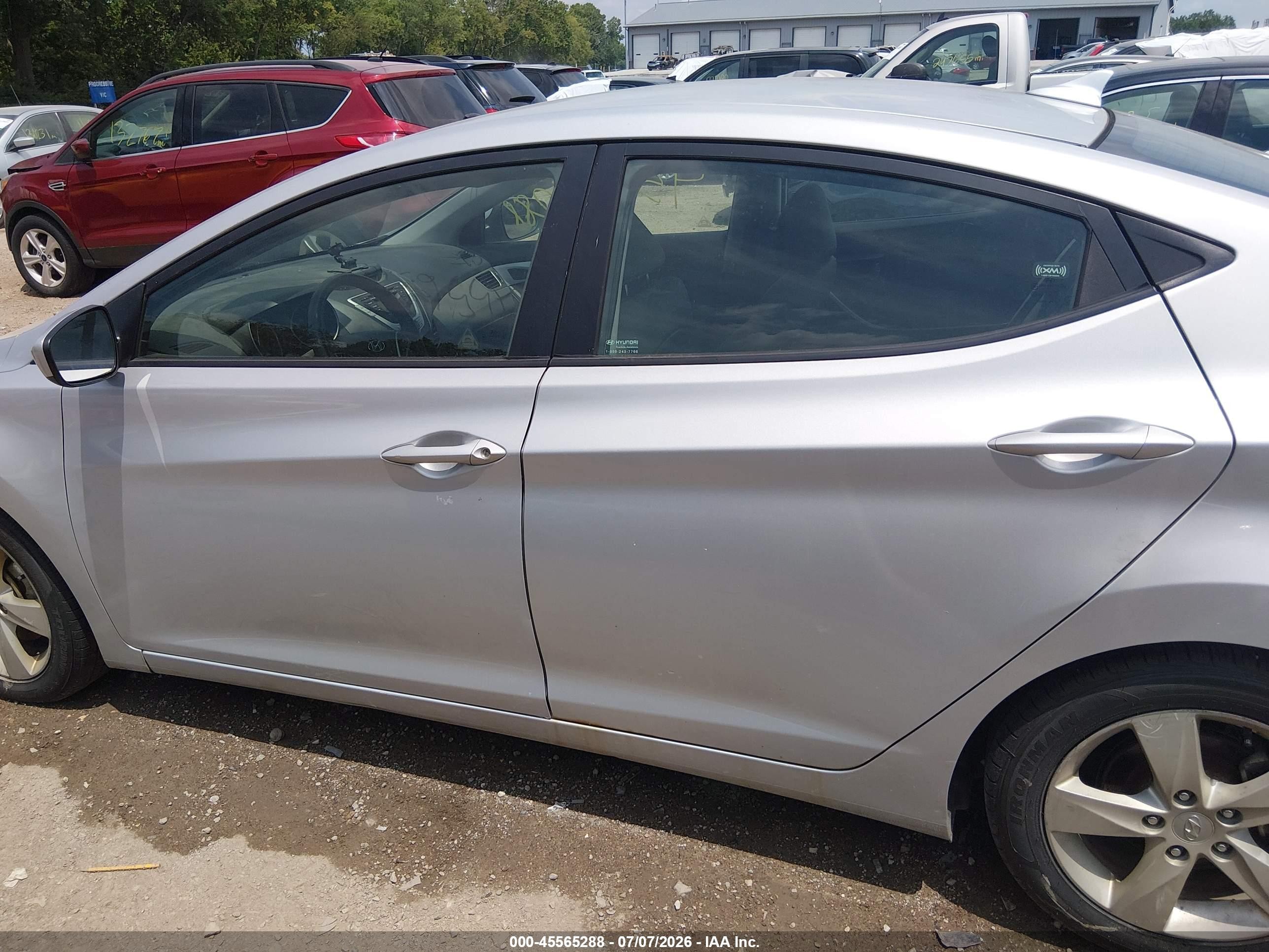 2012 Hyundai Elantra Gls (ulsan Plant) Silver vin: KMHDH4AE3CU228482