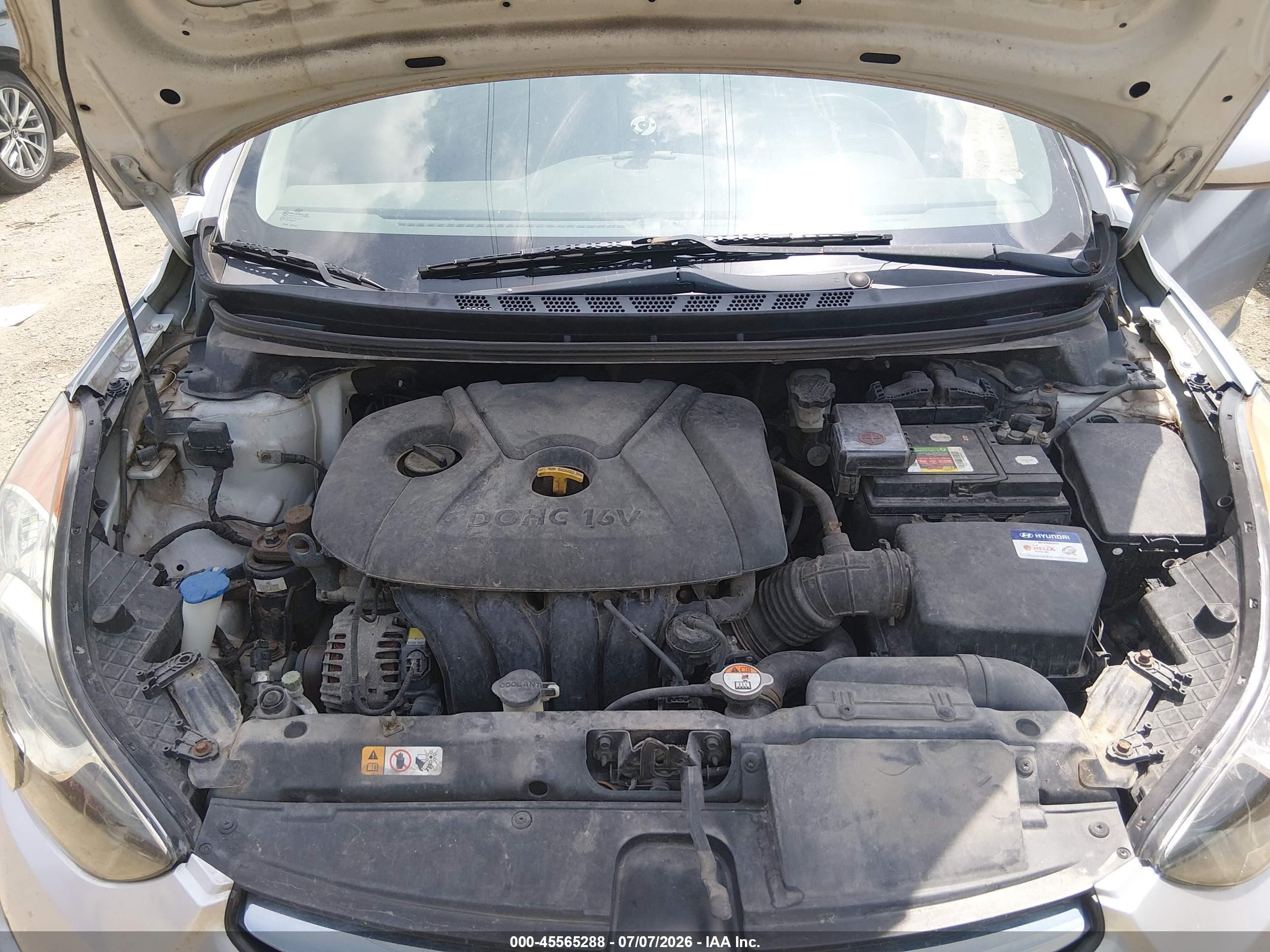 2012 Hyundai Elantra Gls (ulsan Plant) Silver vin: KMHDH4AE3CU228482
