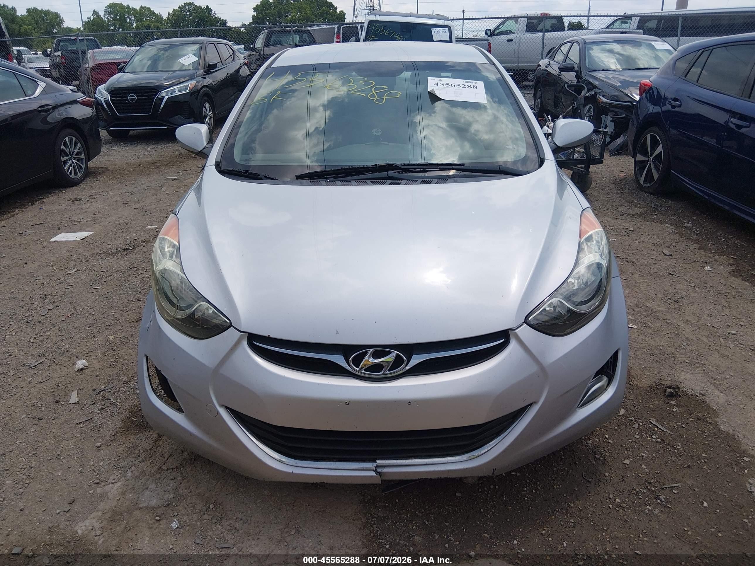 2012 Hyundai Elantra Gls (ulsan Plant) Silver vin: KMHDH4AE3CU228482