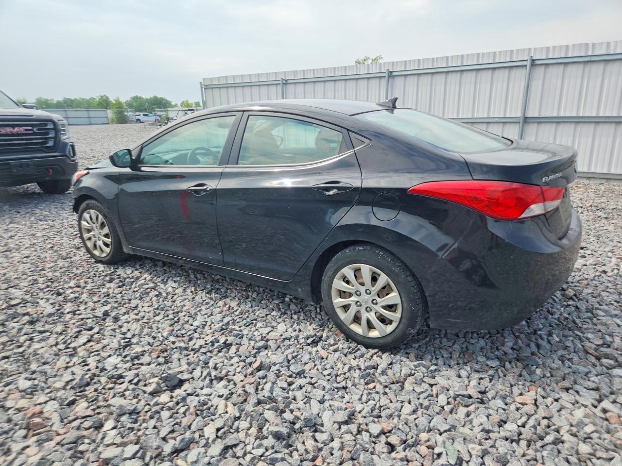 2012 Hyundai Elantra Gls Черный vin: KMHDH4AE3CU231527