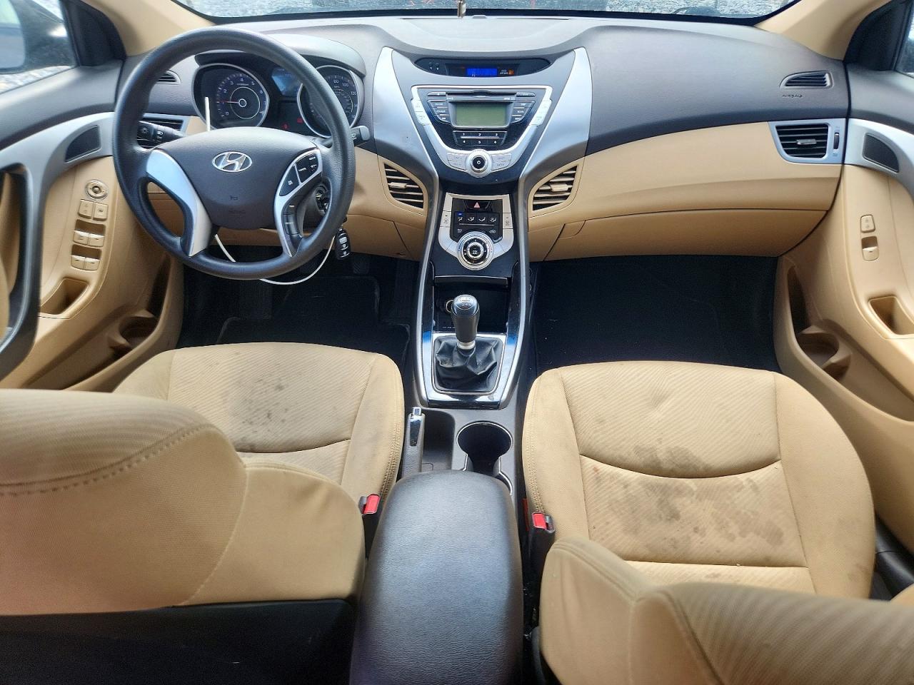 2012 Hyundai Elantra Gls Черный vin: KMHDH4AE3CU231527
