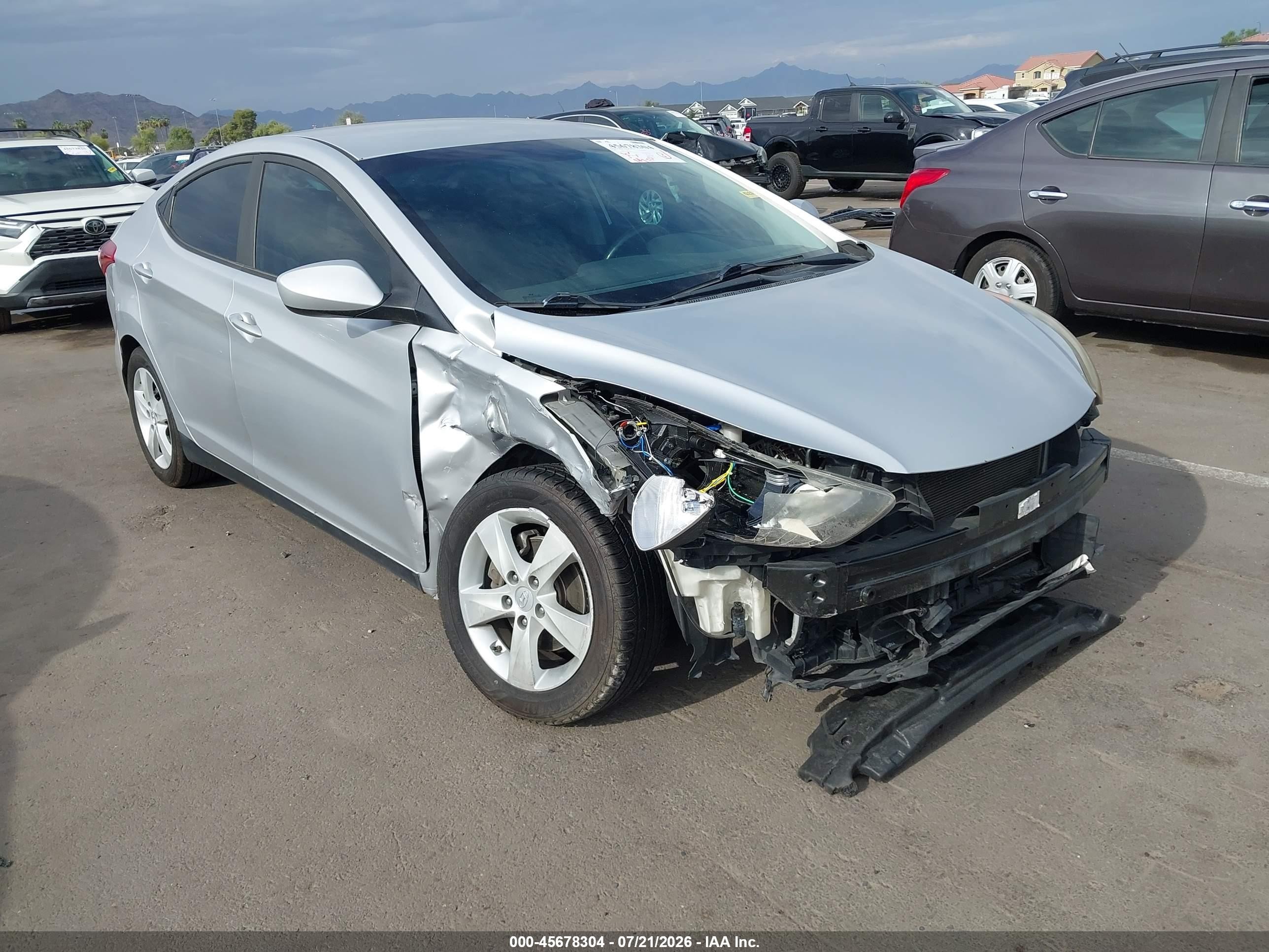 2012 Hyundai Elantra Gls (ulsan Plant) Серебряный vin: KMHDH4AE3CU248229
