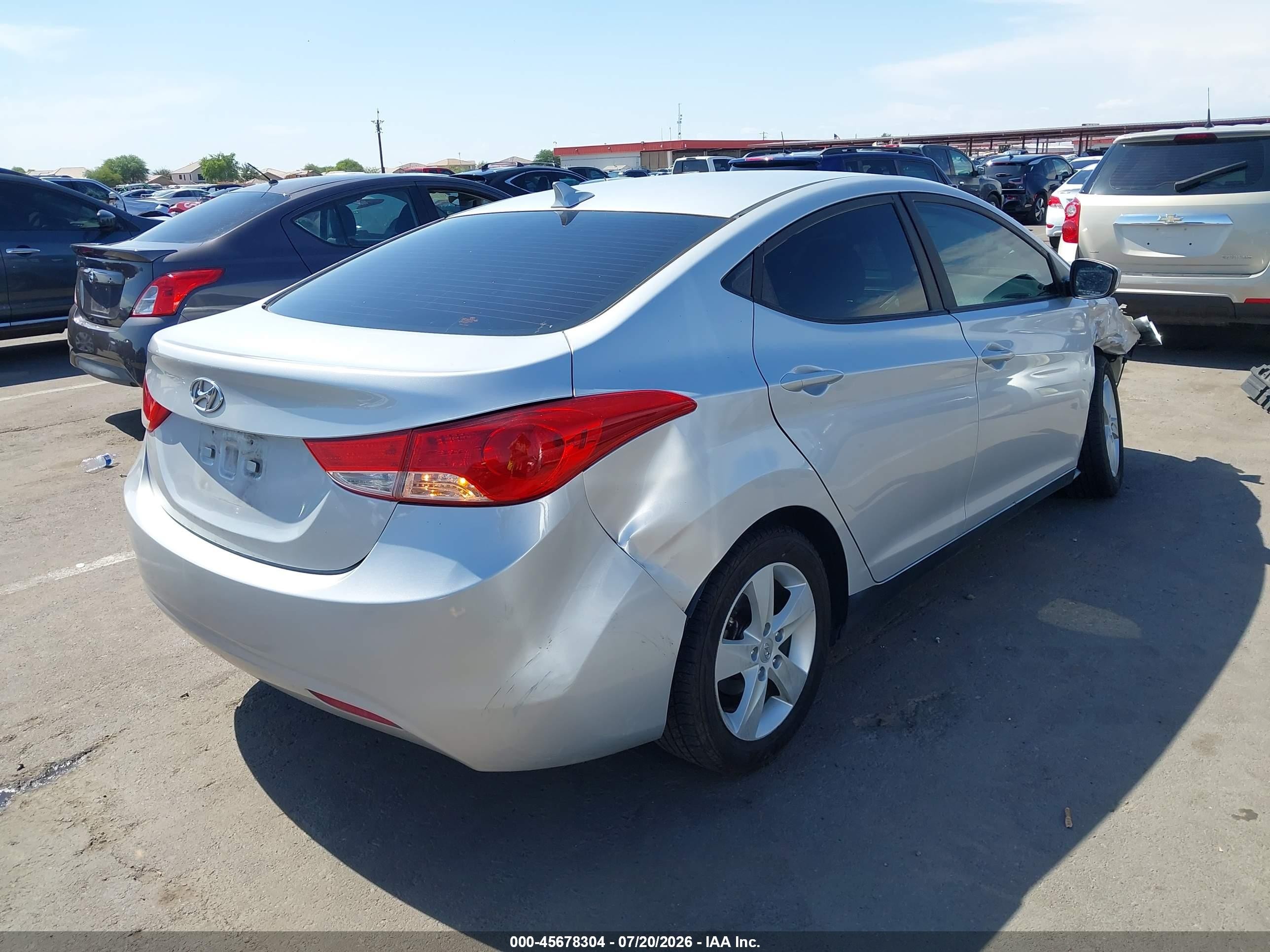 2012 Hyundai Elantra Gls (ulsan Plant) Серебряный vin: KMHDH4AE3CU248229