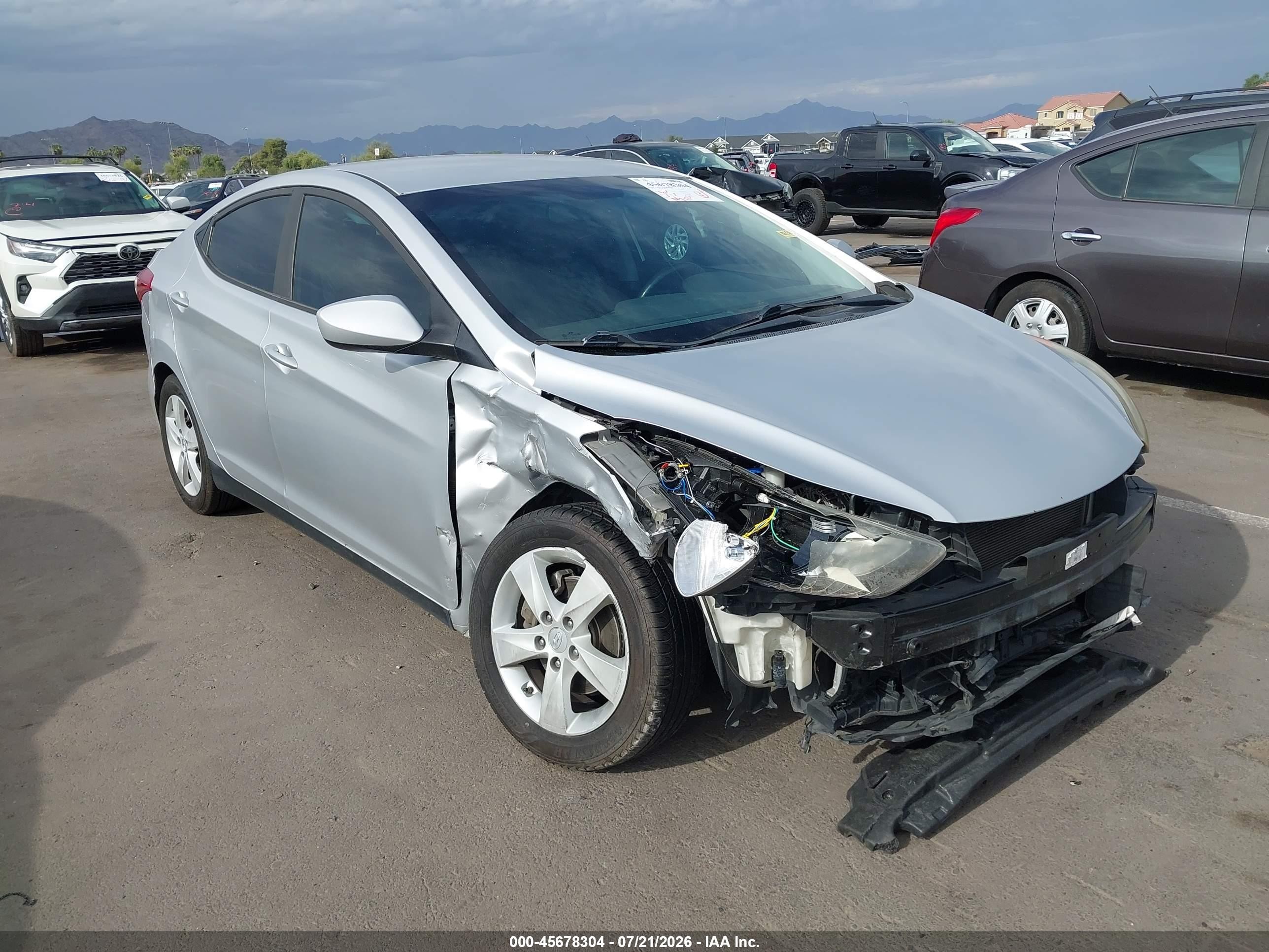 2012 Hyundai Elantra Gls (ulsan Plant) Серебряный vin: KMHDH4AE3CU248229