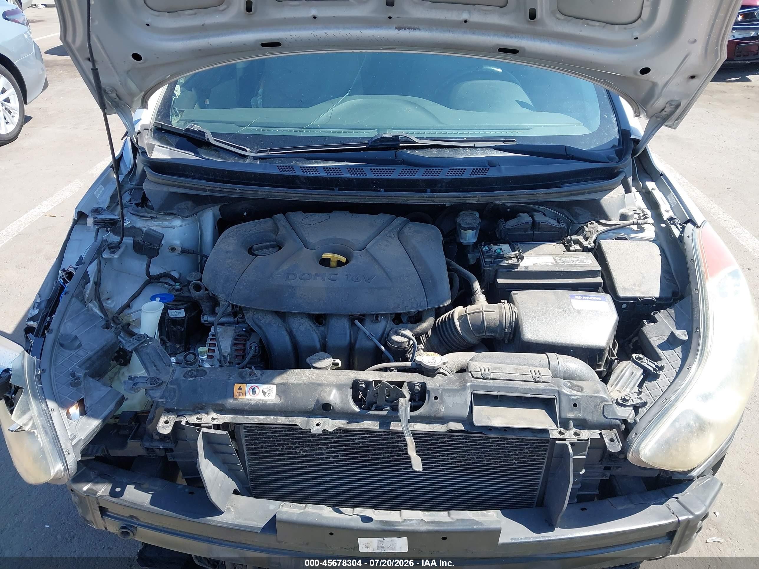 2012 Hyundai Elantra Gls (ulsan Plant) Серебряный vin: KMHDH4AE3CU248229