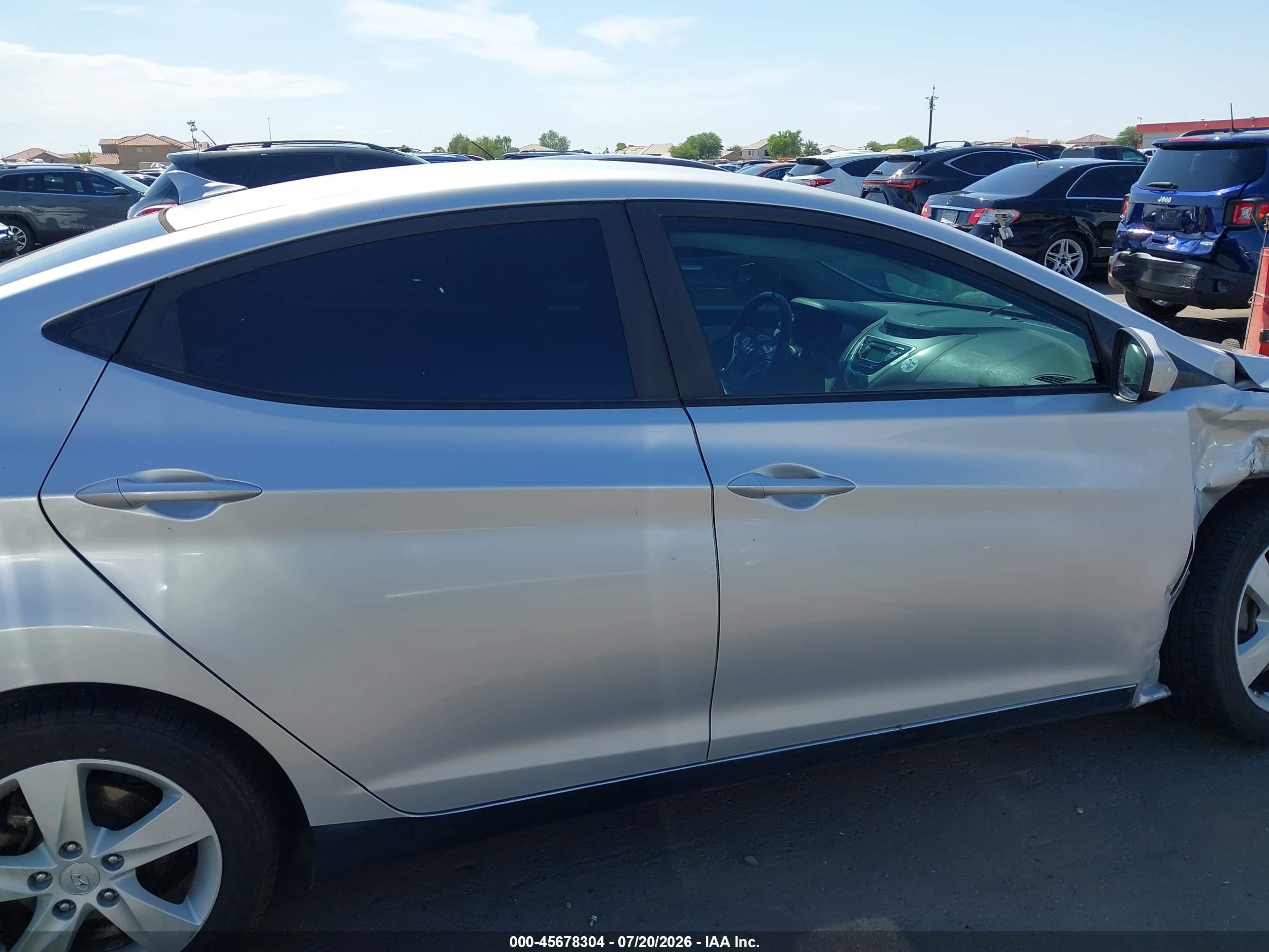 2012 Hyundai Elantra Gls (ulsan Plant) Серебряный vin: KMHDH4AE3CU248229