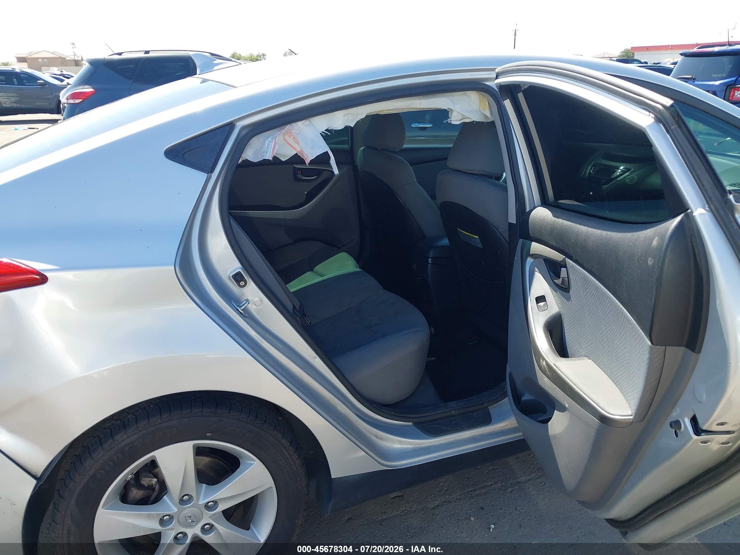 2012 Hyundai Elantra Gls (ulsan Plant) Серебряный vin: KMHDH4AE3CU248229