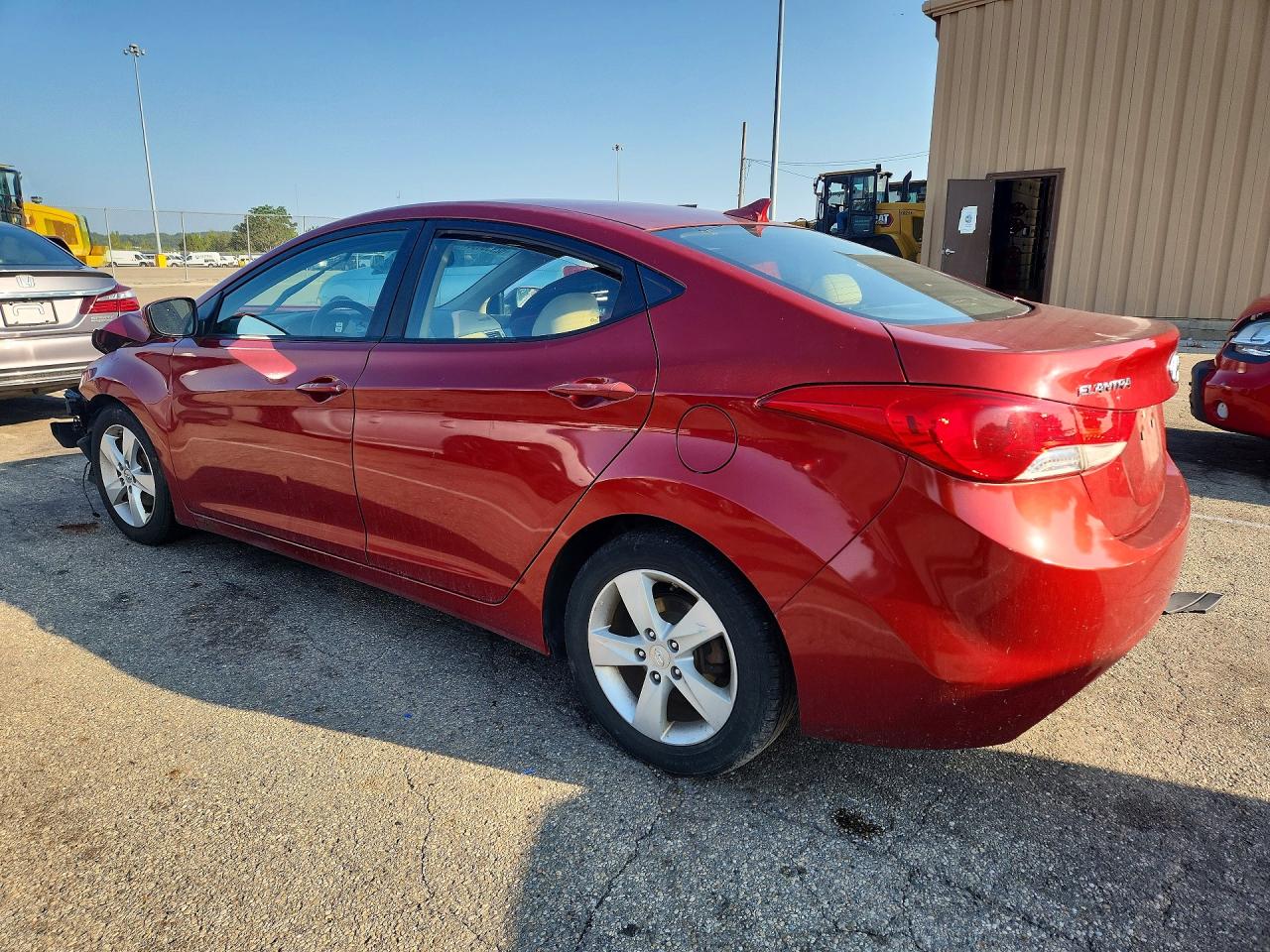 2012 Hyundai Elantra Gls Red vin: KMHDH4AE3CU251082