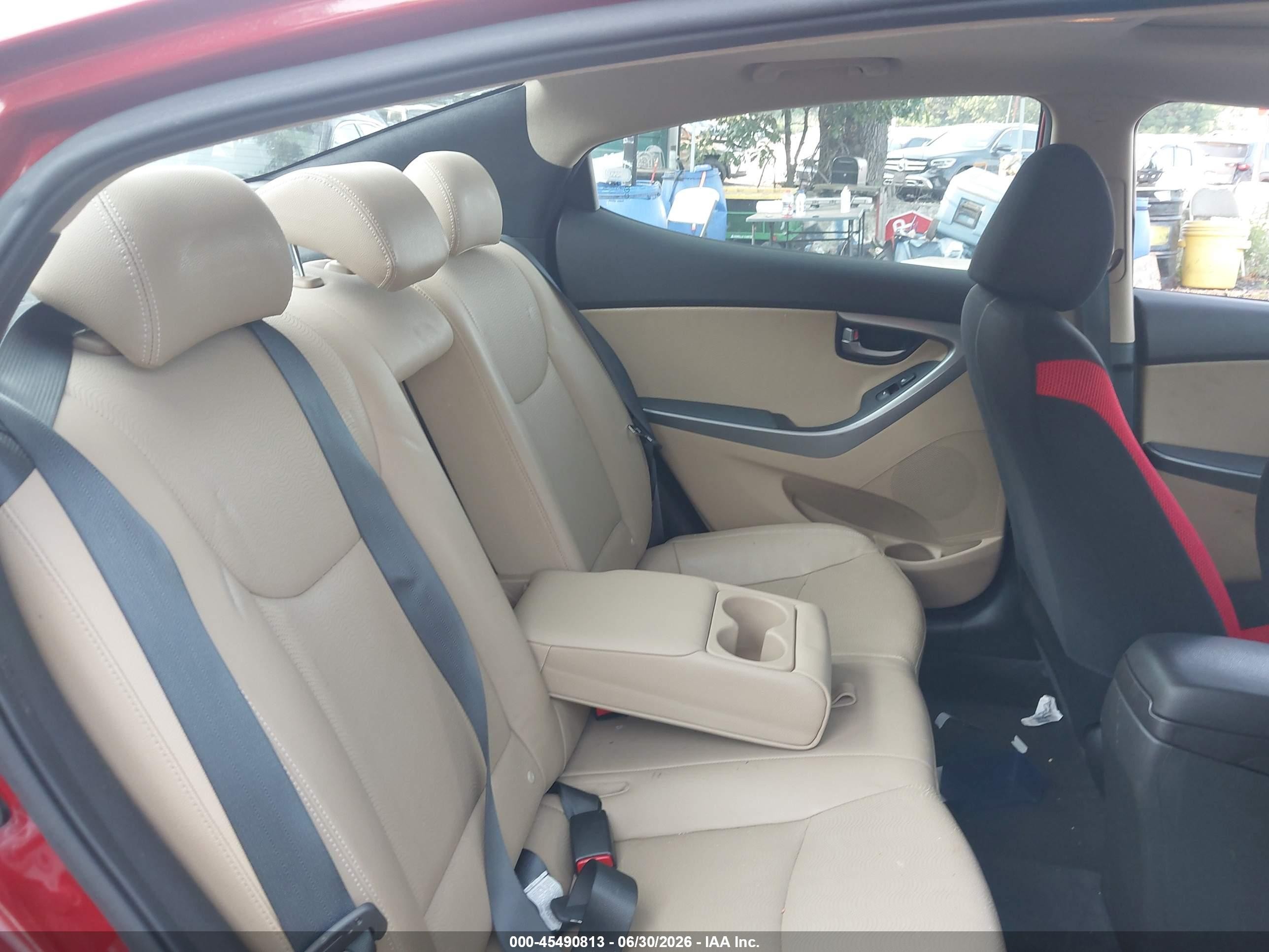 2012 Hyundai Elantra Limited (ulsan Plant) Maroon vin: KMHDH4AE3CU264124