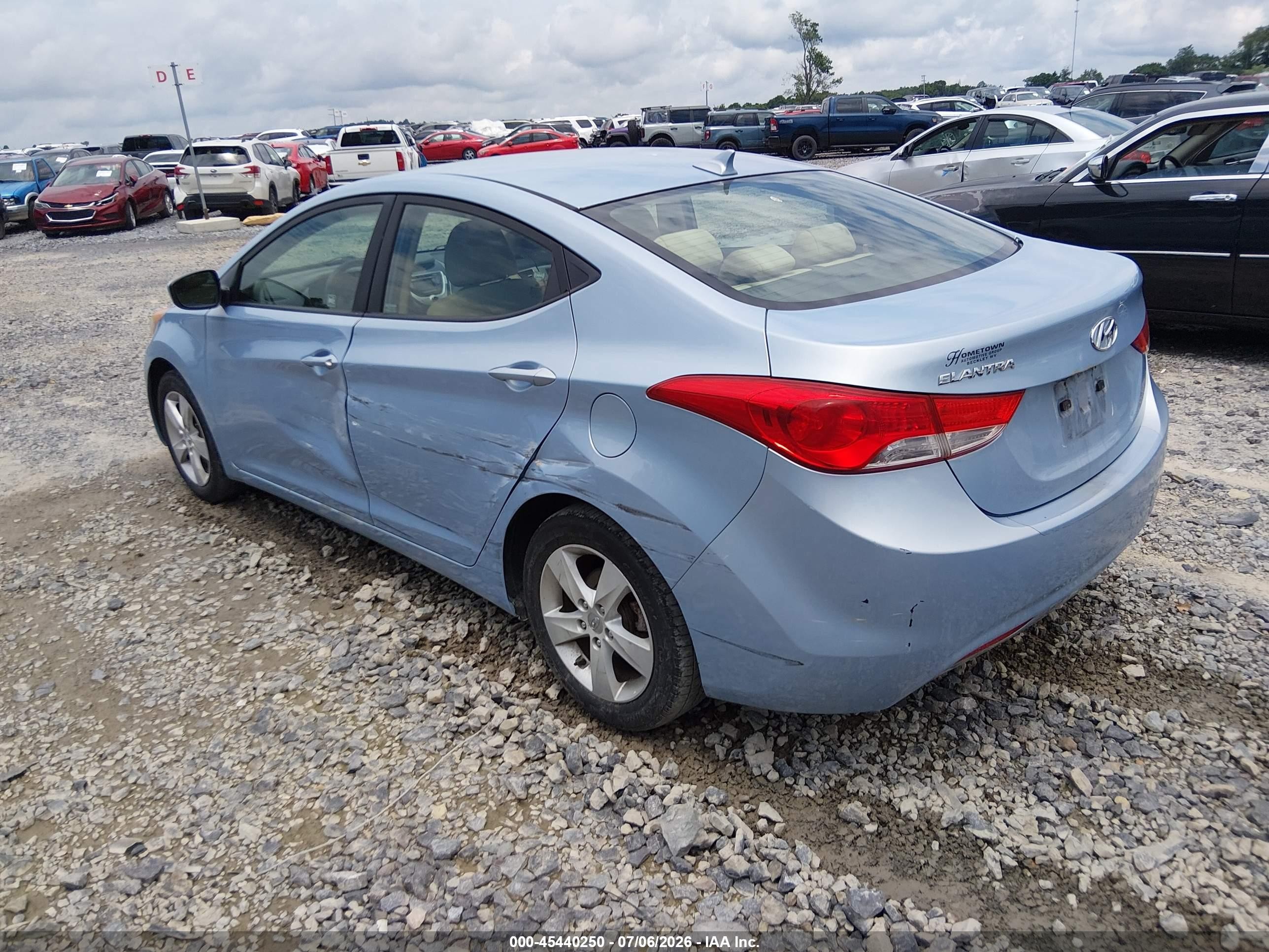 2012 Hyundai Elantra Gls (ulsan Plant) Light Blue vin: KMHDH4AE3CU267413