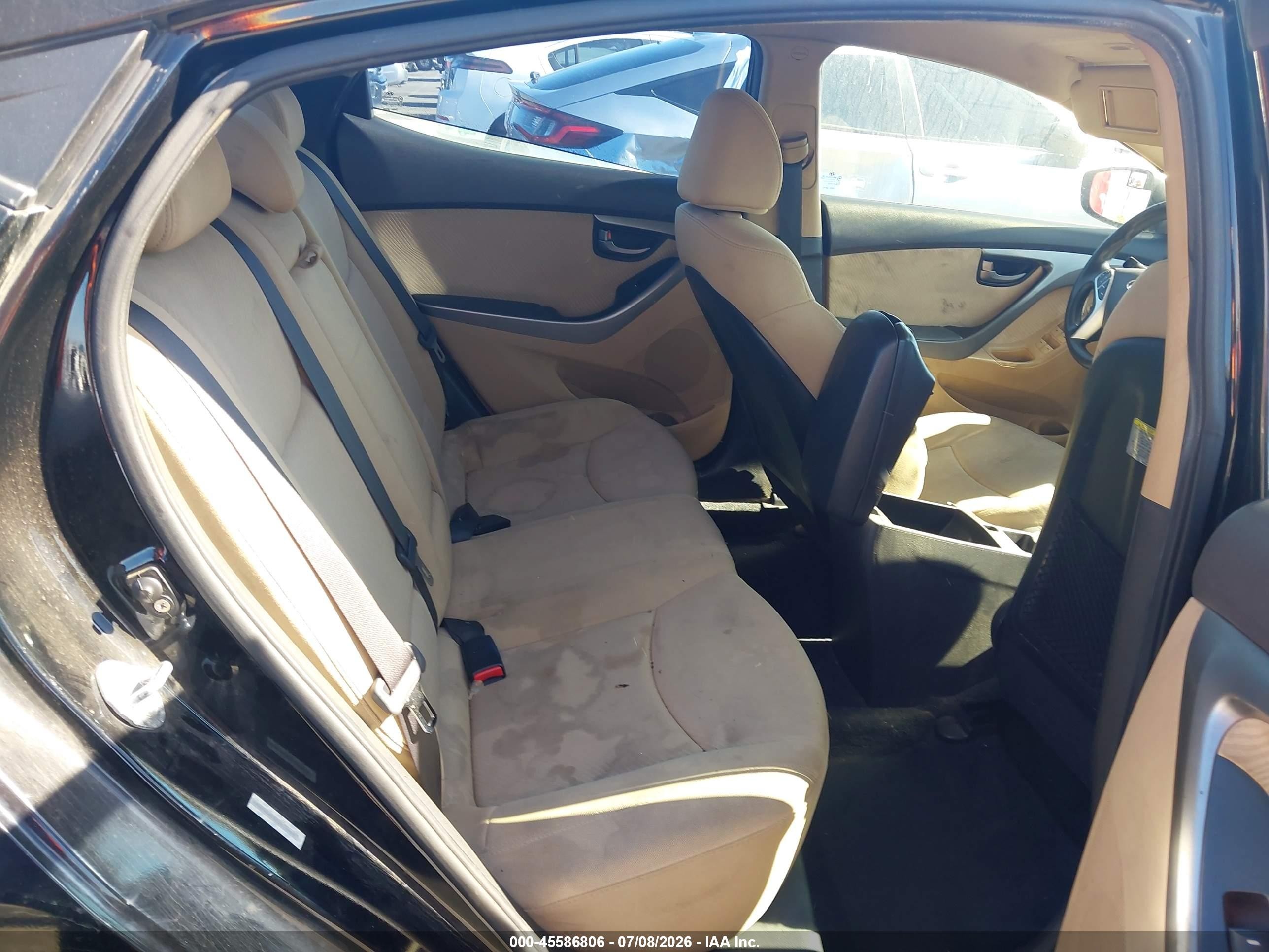 2012 Hyundai Elantra Gls (ulsan Plant) Черный vin: KMHDH4AE3CU273969
