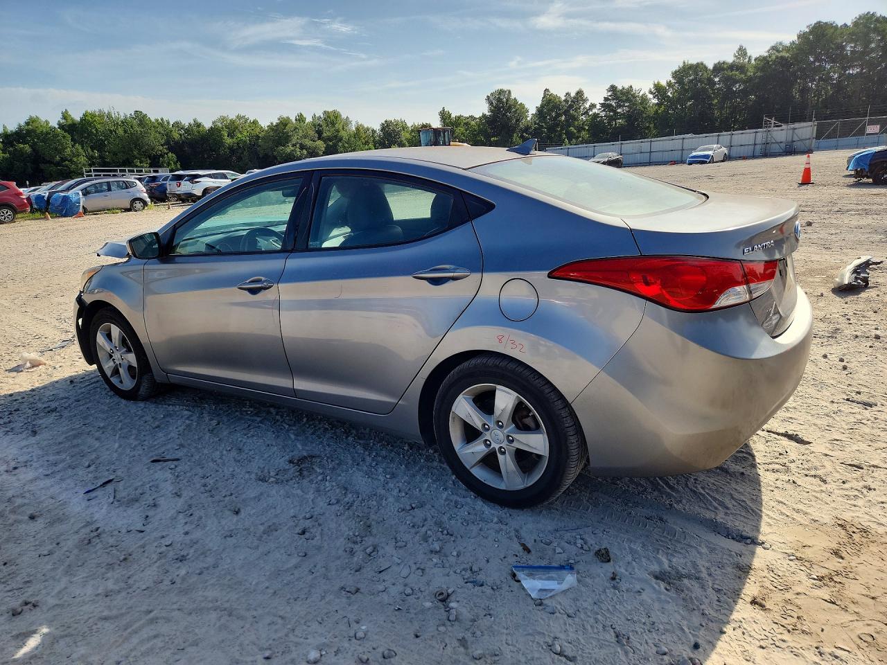 2012 Hyundai Elantra Gls Gray vin: KMHDH4AE3CU284583