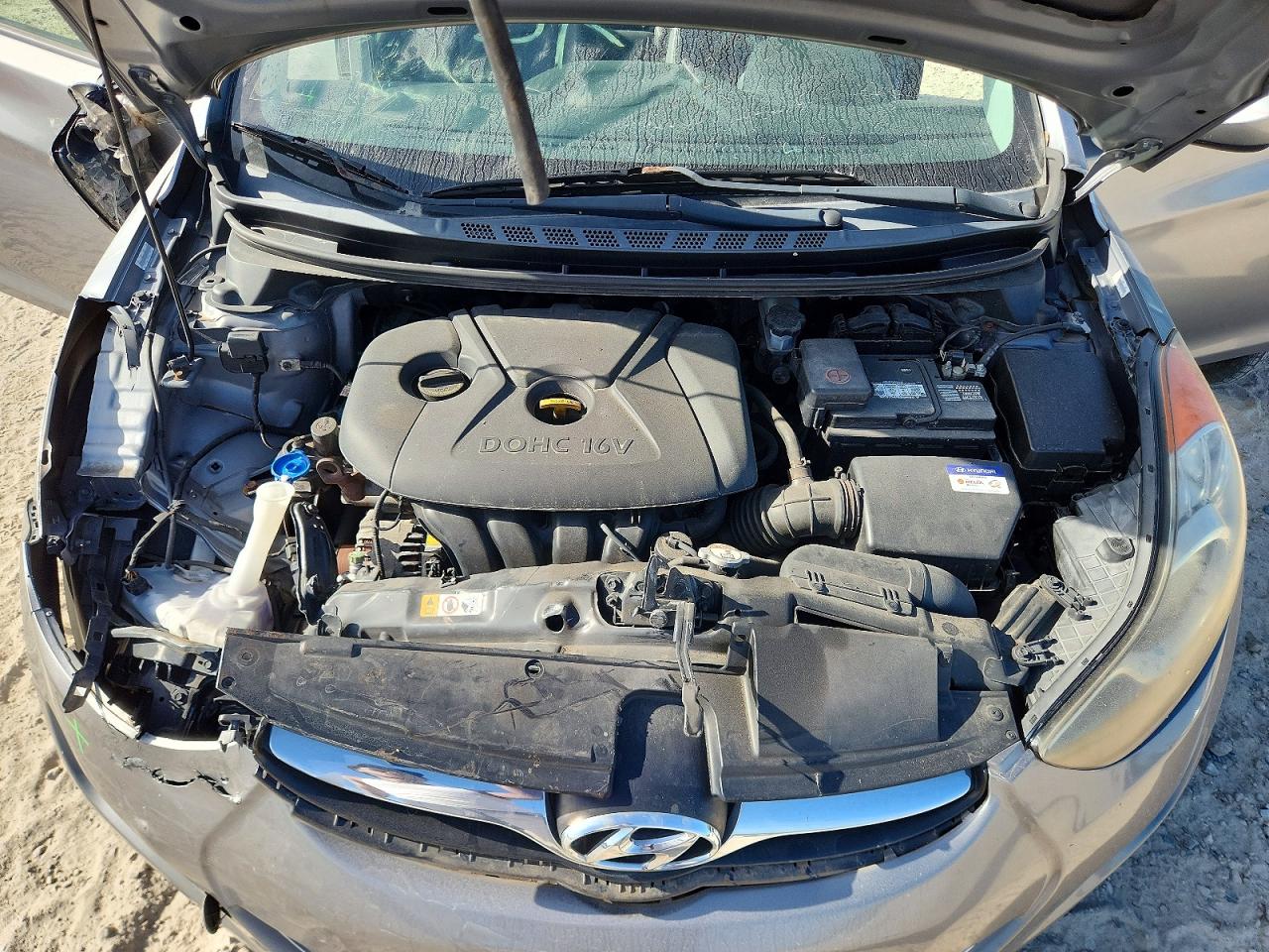 2012 Hyundai Elantra Gls Gray vin: KMHDH4AE3CU284583