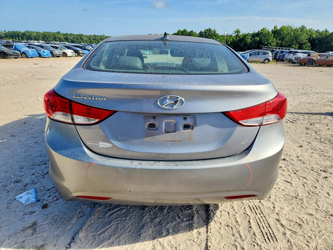 2012 Hyundai Elantra Gls Gray vin: KMHDH4AE3CU284583