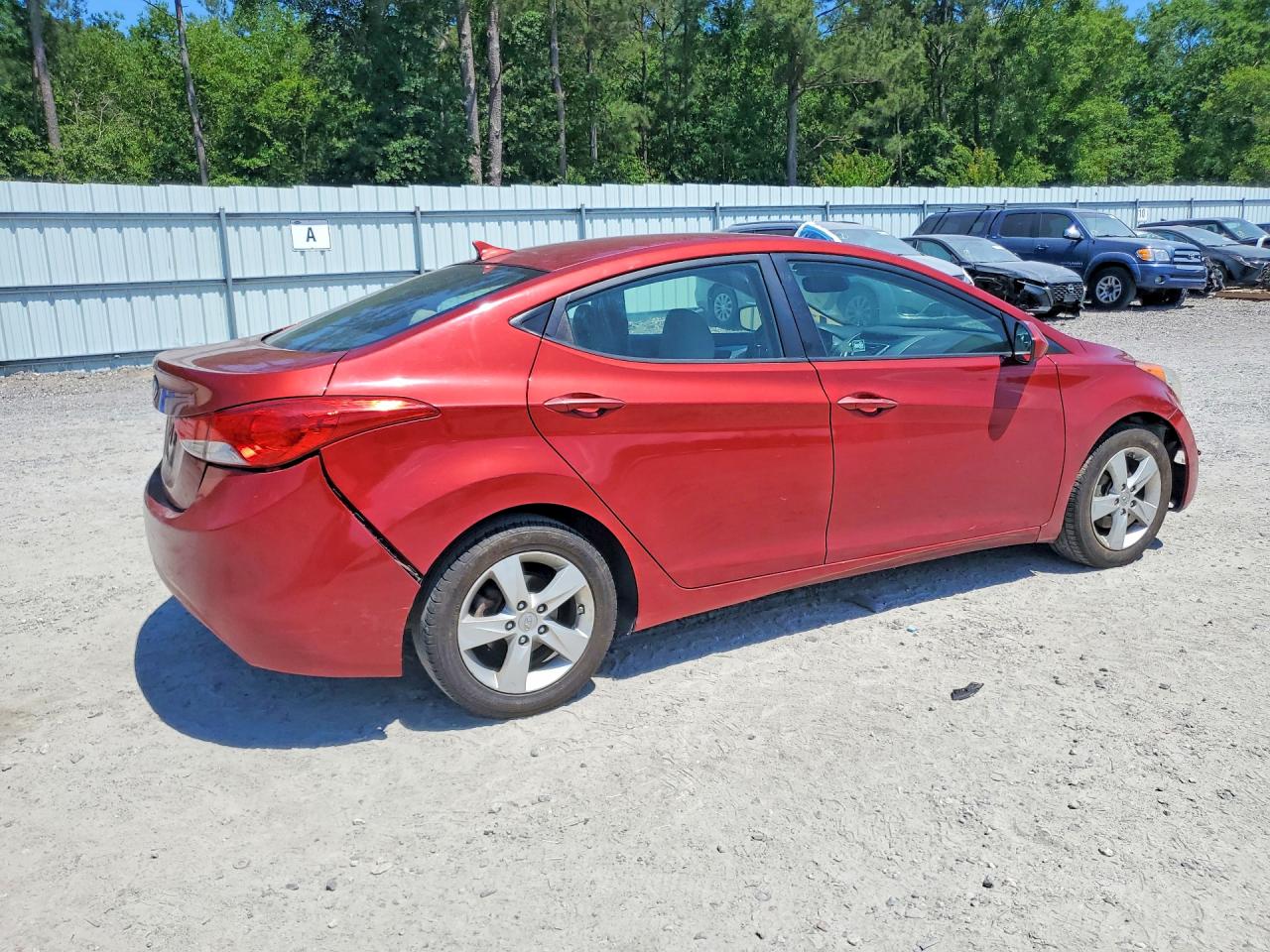 2012 Hyundai Elantra Gls Burgundy vin: KMHDH4AE3CU289119