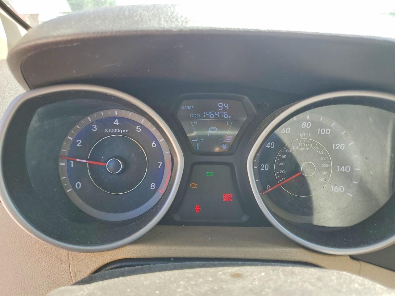 2012 Hyundai Elantra Gls Burgundy vin: KMHDH4AE3CU289119