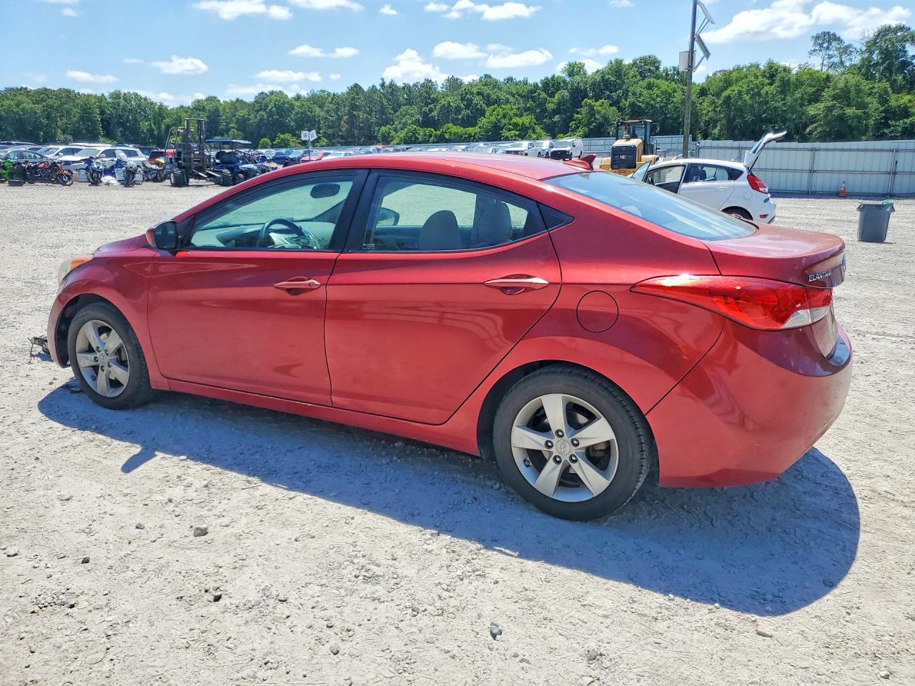 2012 Hyundai Elantra Gls Burgundy vin: KMHDH4AE3CU289119