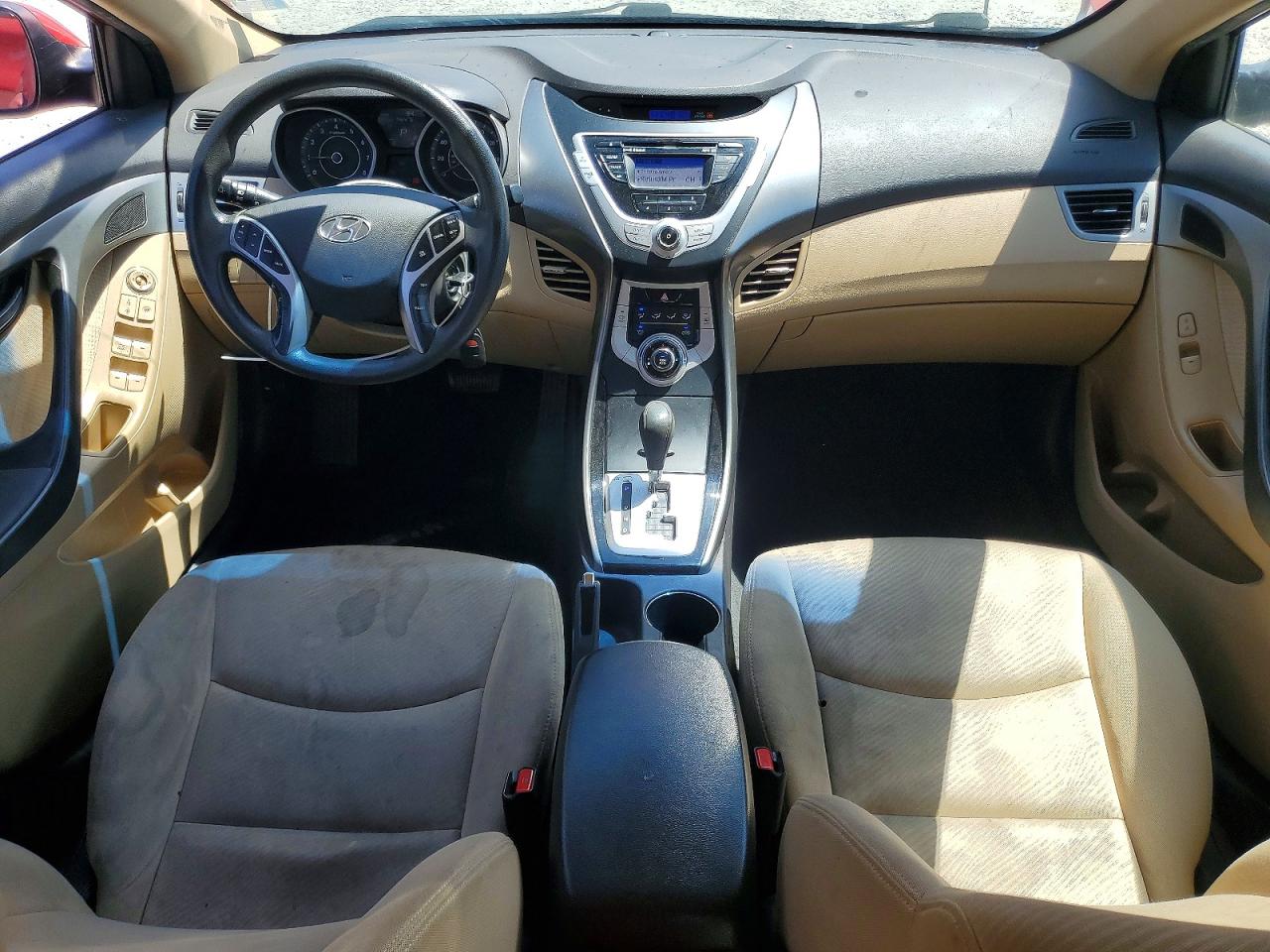 2012 Hyundai Elantra Gls Burgundy vin: KMHDH4AE3CU289119