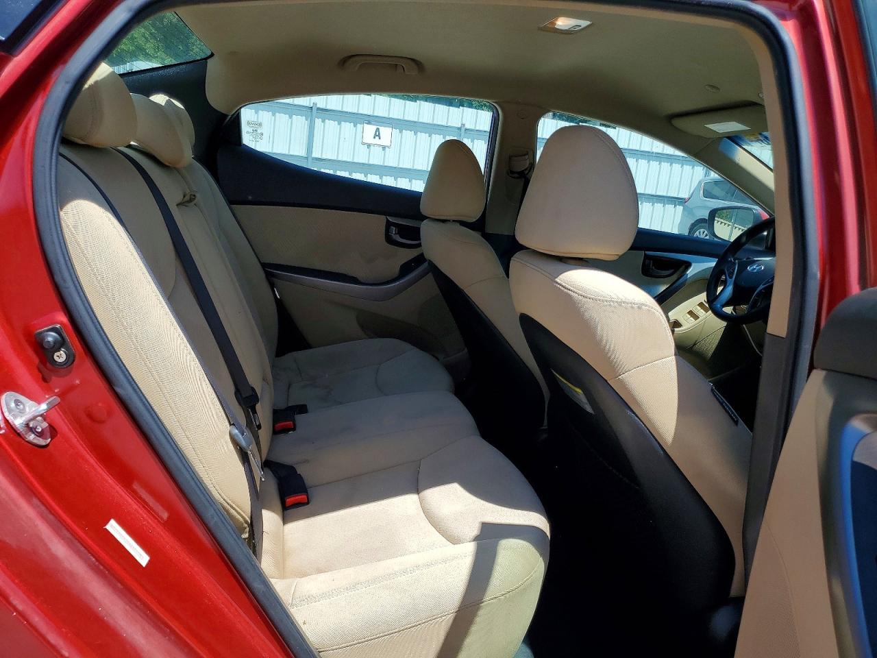 2012 Hyundai Elantra Gls Burgundy vin: KMHDH4AE3CU289119