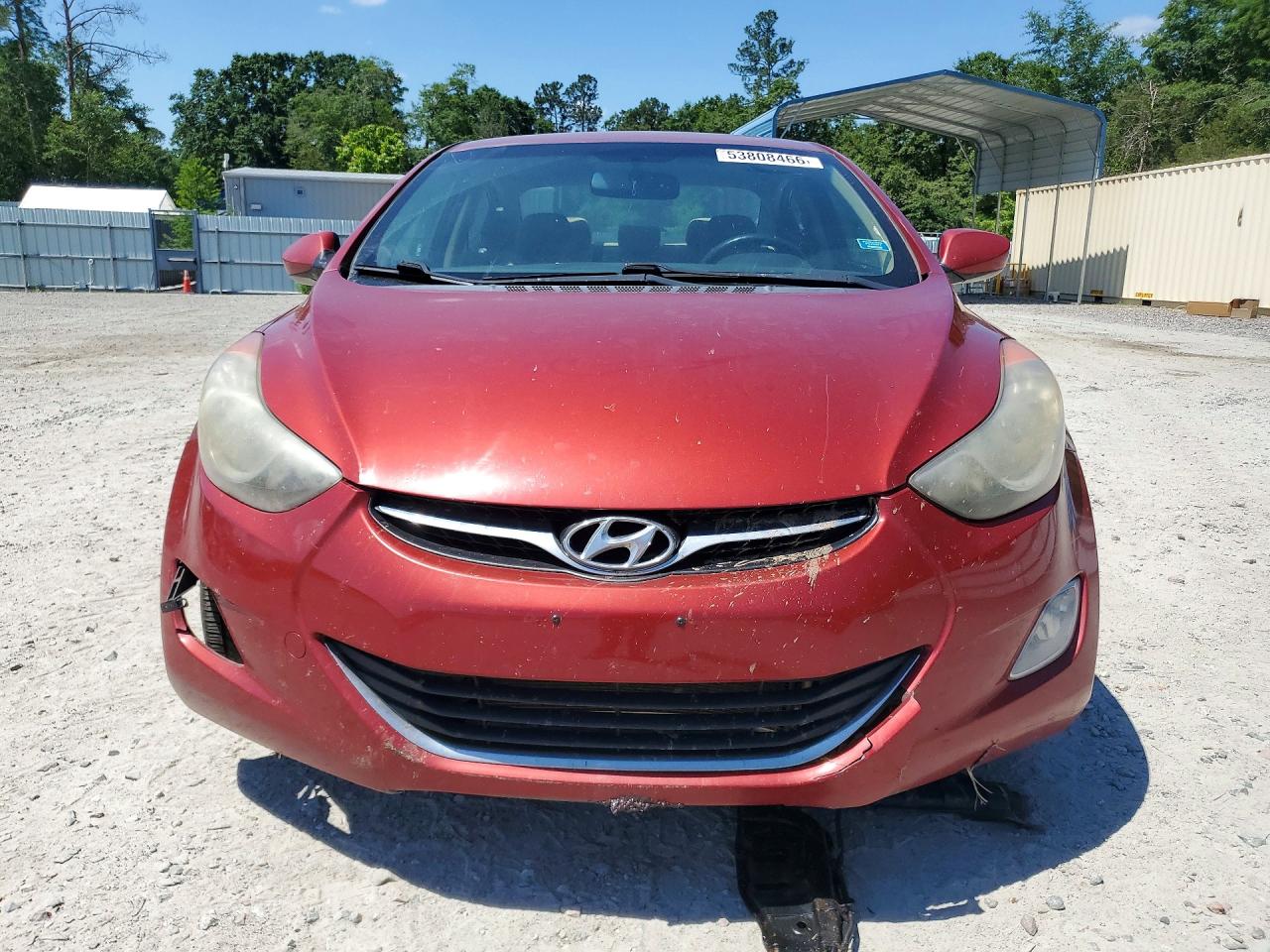 2012 Hyundai Elantra Gls Burgundy vin: KMHDH4AE3CU289119
