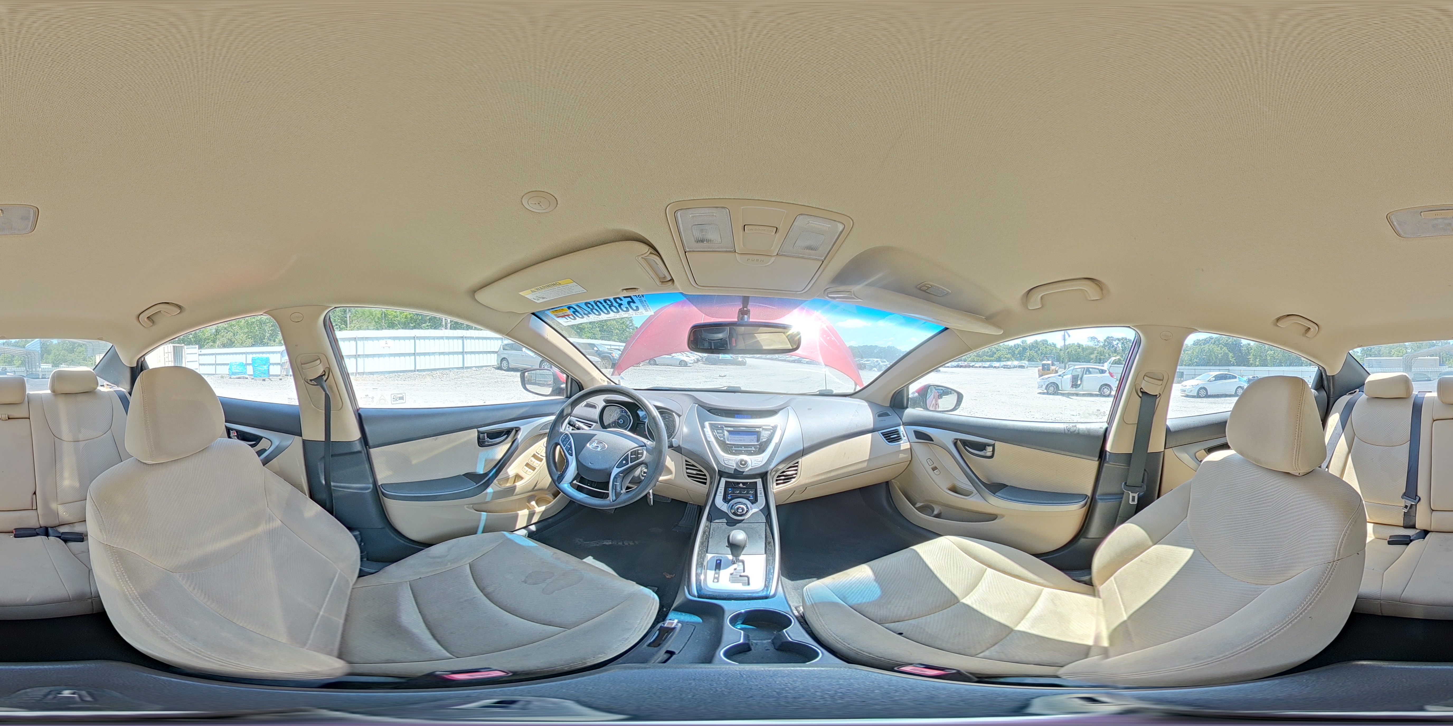 2012 Hyundai Elantra Gls Burgundy vin: KMHDH4AE3CU289119