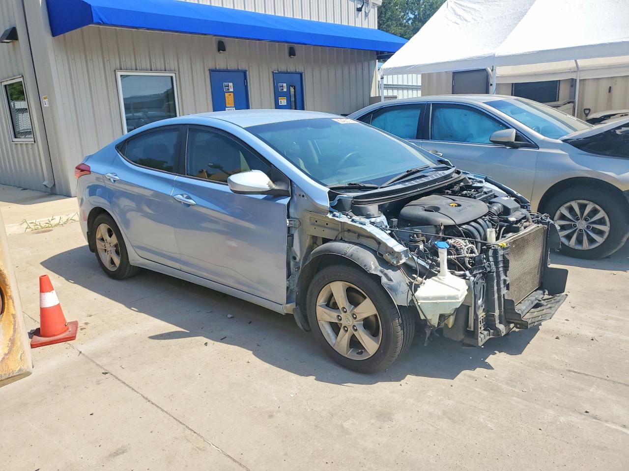 2012 Hyundai Elantra Gls Blue vin: KMHDH4AE3CU291209