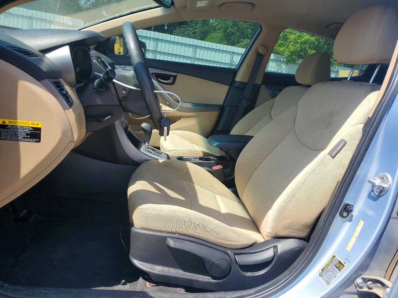 2012 Hyundai Elantra Gls Blue vin: KMHDH4AE3CU291209