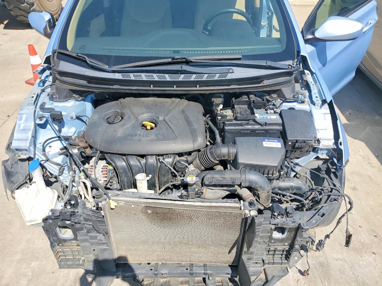 2012 Hyundai Elantra Gls Blue vin: KMHDH4AE3CU291209