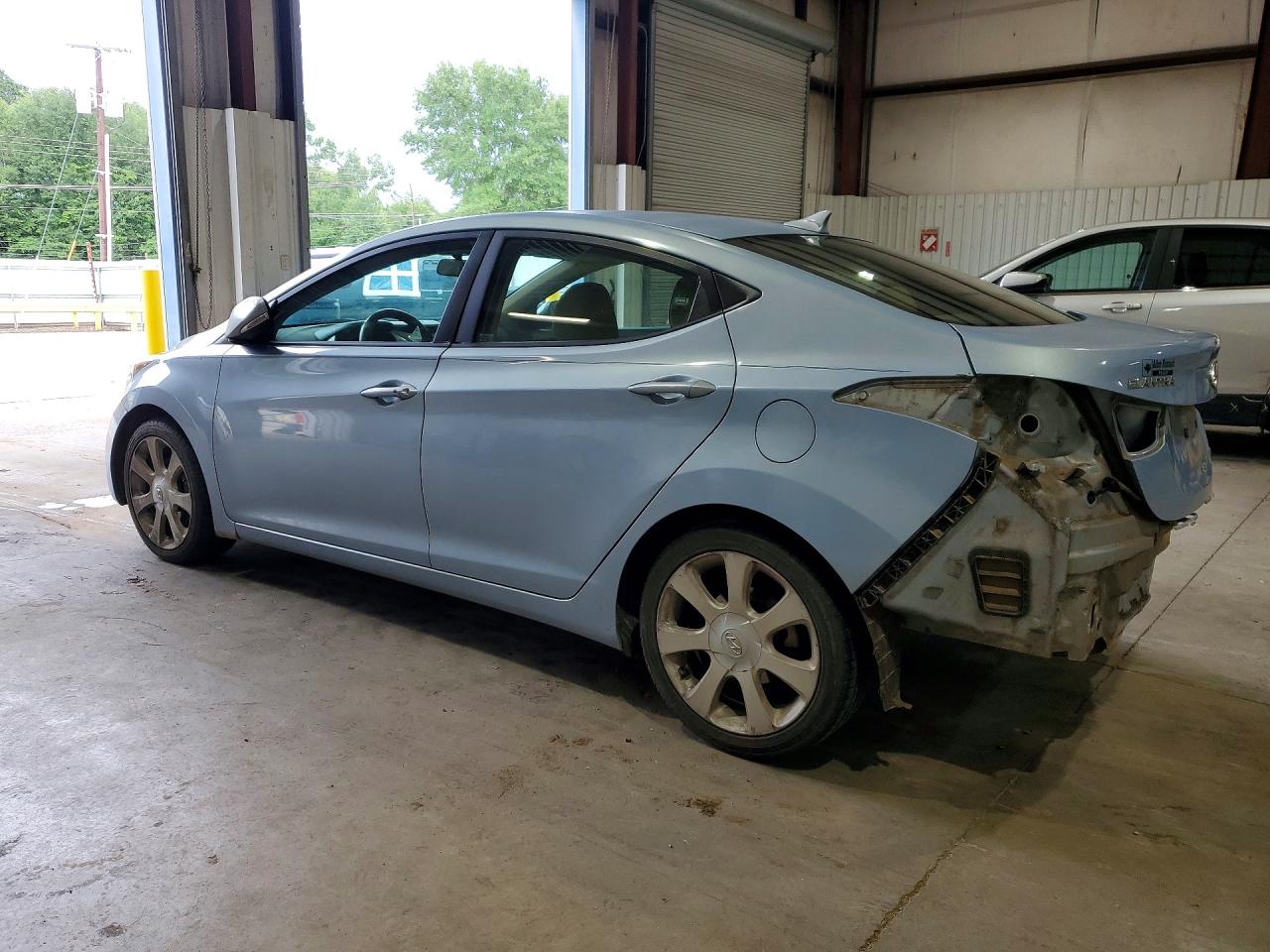 2012 Hyundai Elantra Limited Blue vin: KMHDH4AE3CU298273