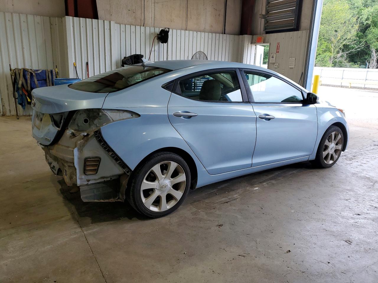 2012 Hyundai Elantra Limited Blue vin: KMHDH4AE3CU298273