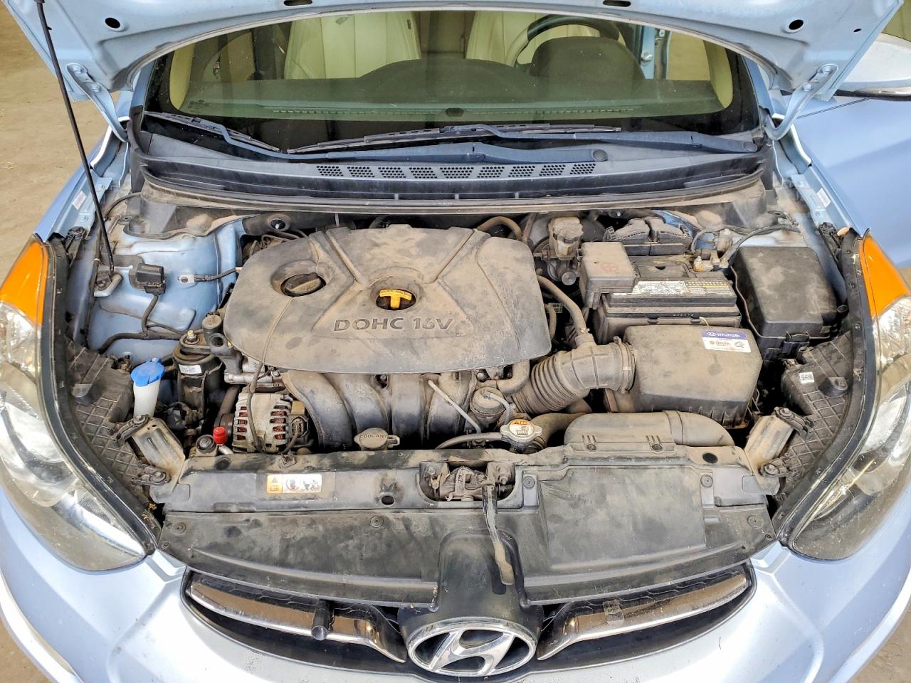 2012 Hyundai Elantra Limited Blue vin: KMHDH4AE3CU298273