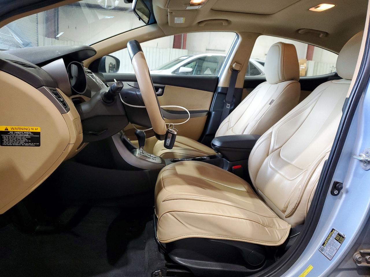 2012 Hyundai Elantra Limited Blue vin: KMHDH4AE3CU298273