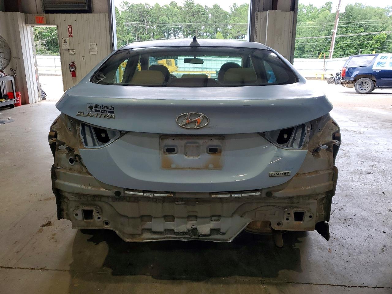 2012 Hyundai Elantra Limited Blue vin: KMHDH4AE3CU298273
