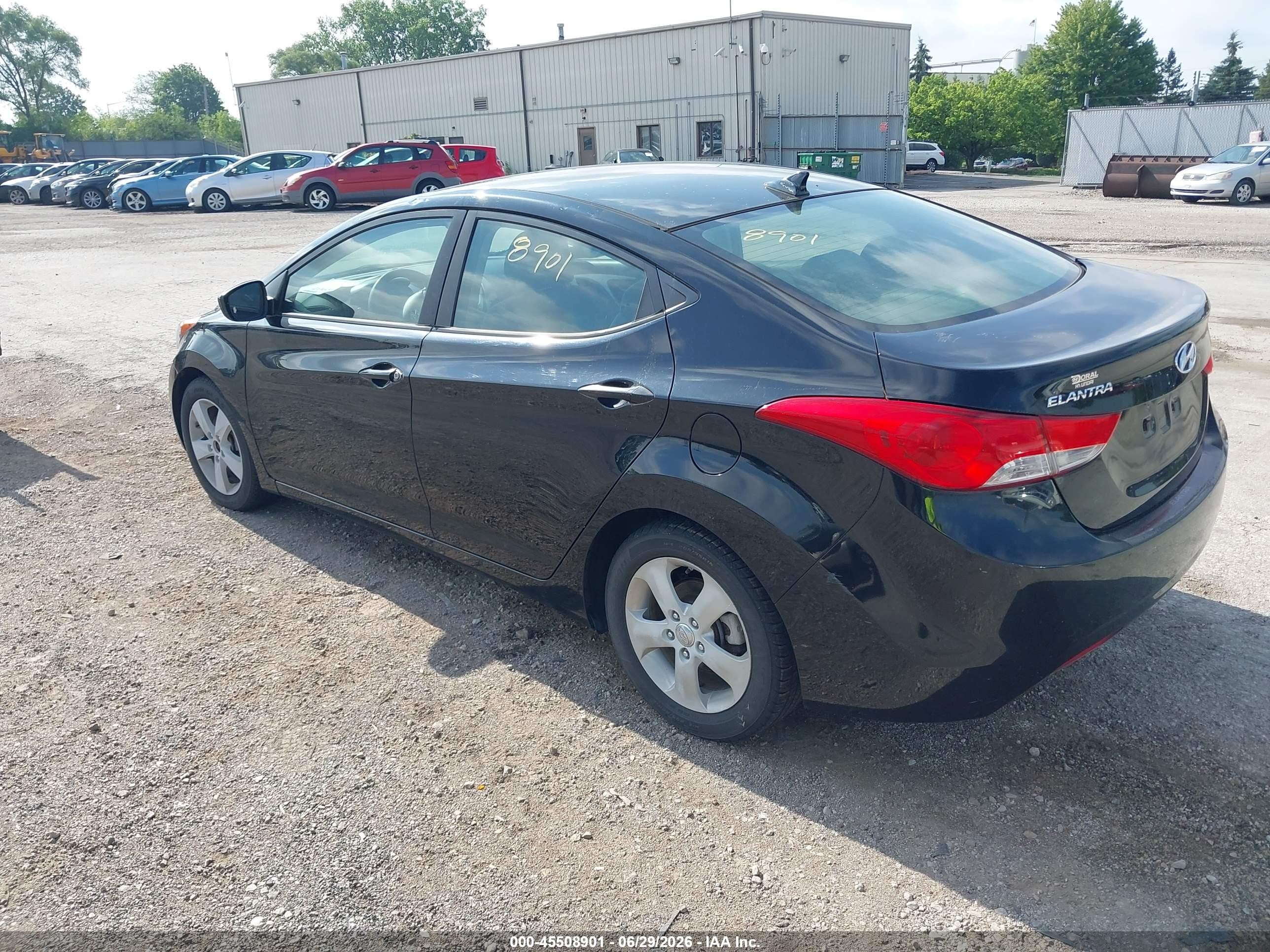 2012 Hyundai Elantra Gls (ulsan Plant) Black vin: KMHDH4AE3CU301382