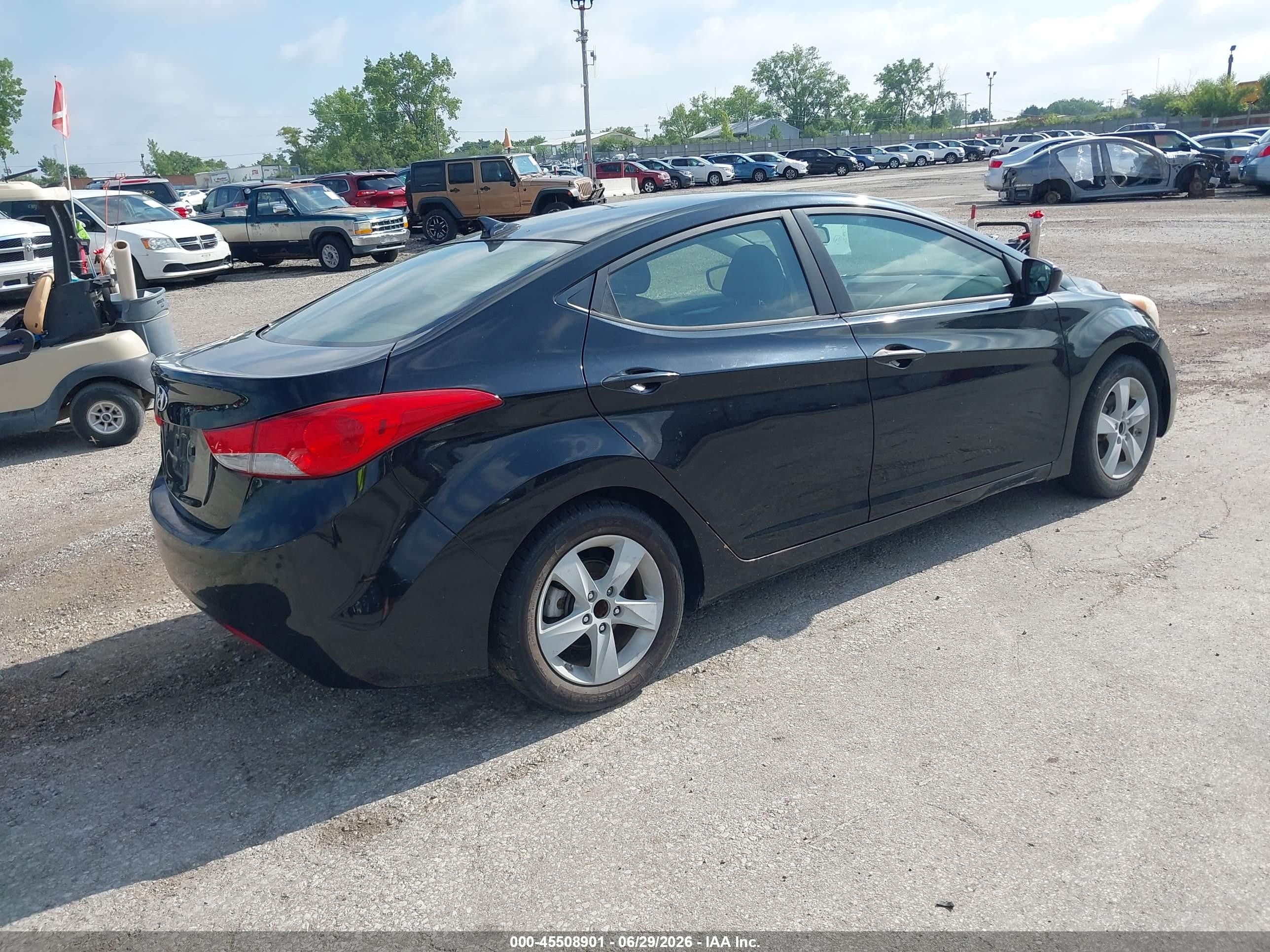 2012 Hyundai Elantra Gls (ulsan Plant) Black vin: KMHDH4AE3CU301382