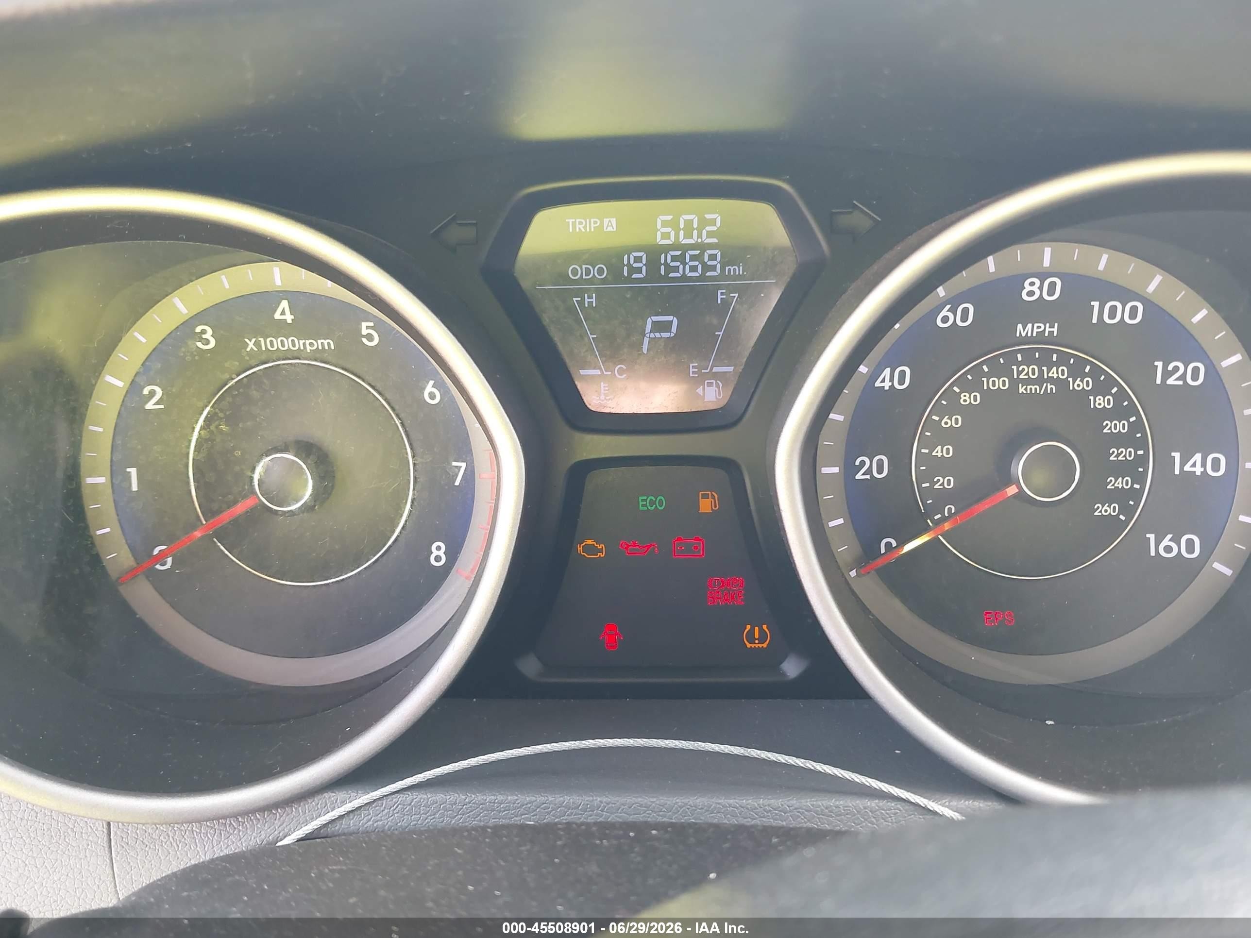 2012 Hyundai Elantra Gls (ulsan Plant) Black vin: KMHDH4AE3CU301382