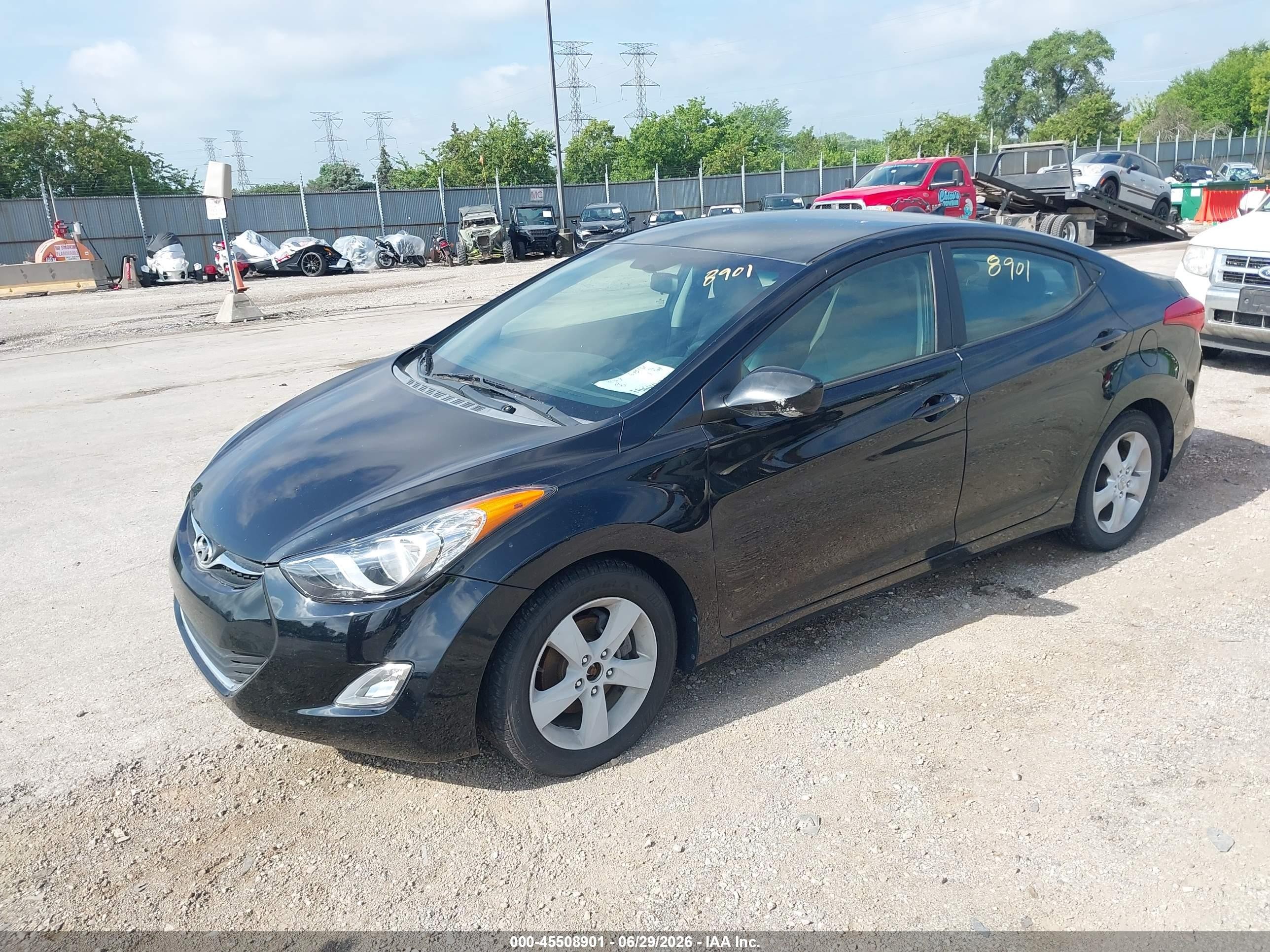 2012 Hyundai Elantra Gls (ulsan Plant) Black vin: KMHDH4AE3CU301382