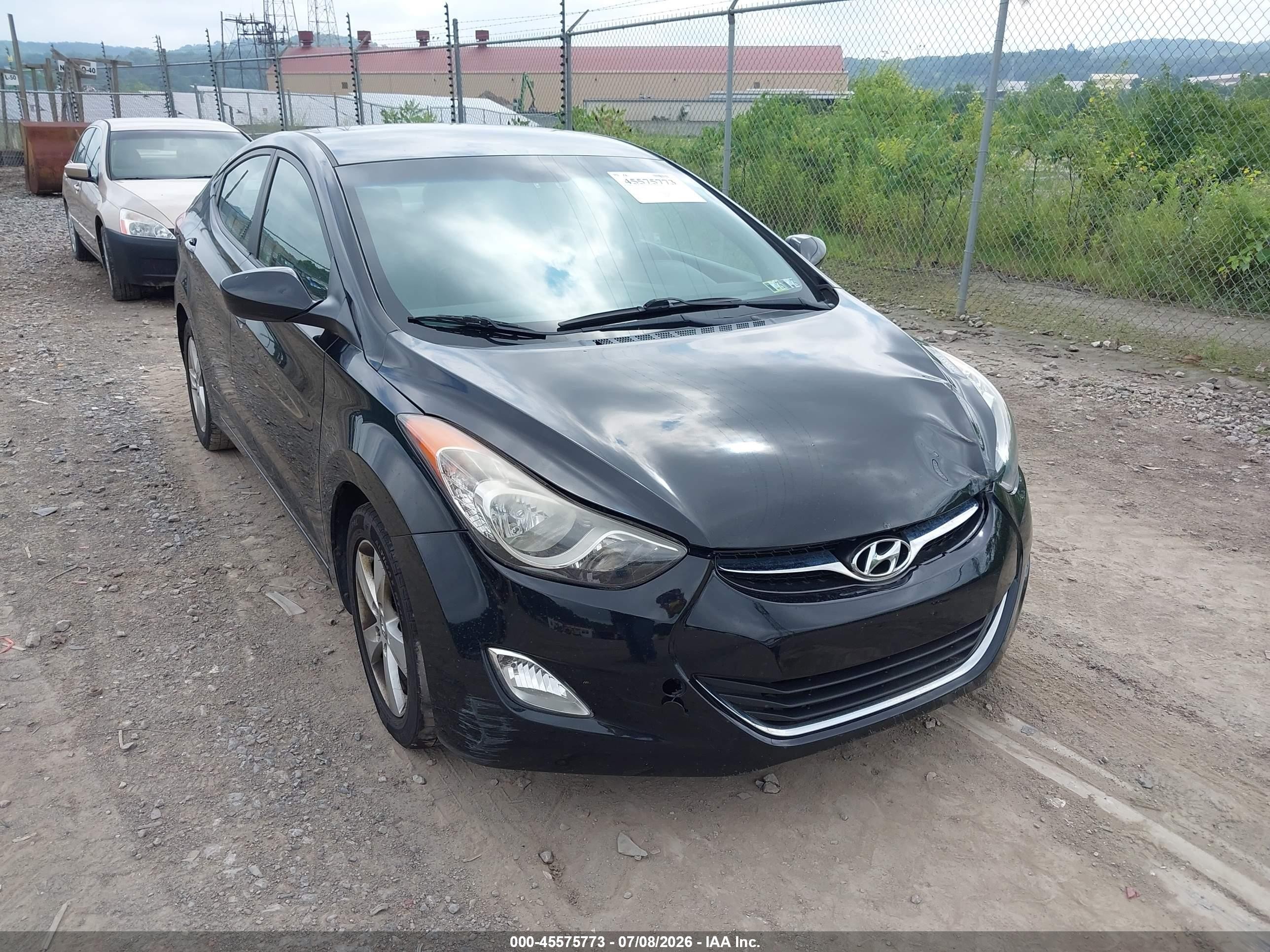 2012 Hyundai Elantra Gls (ulsan Plant) Black vin: KMHDH4AE3CU318120