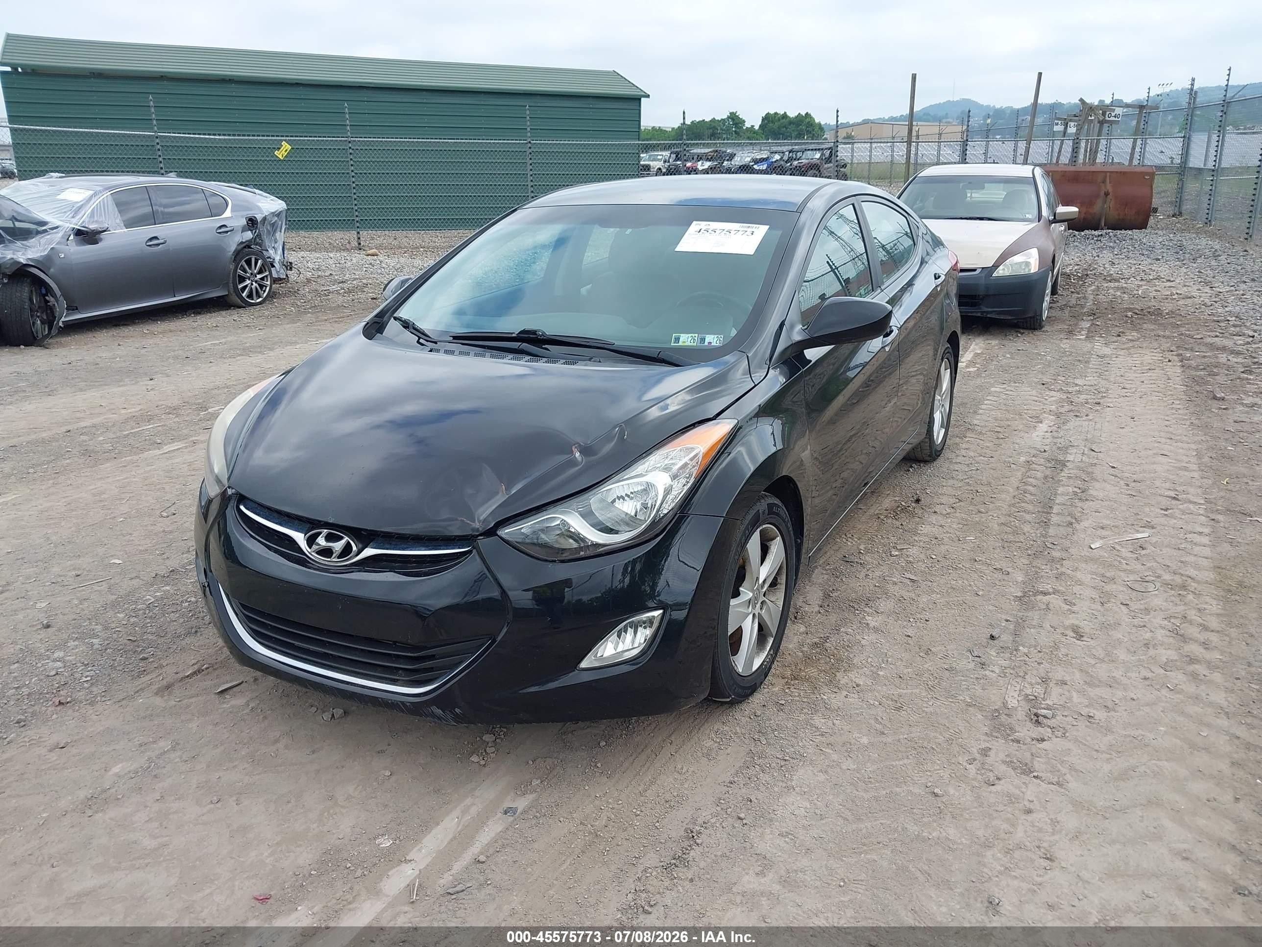 2012 Hyundai Elantra Gls (ulsan Plant) Black vin: KMHDH4AE3CU318120