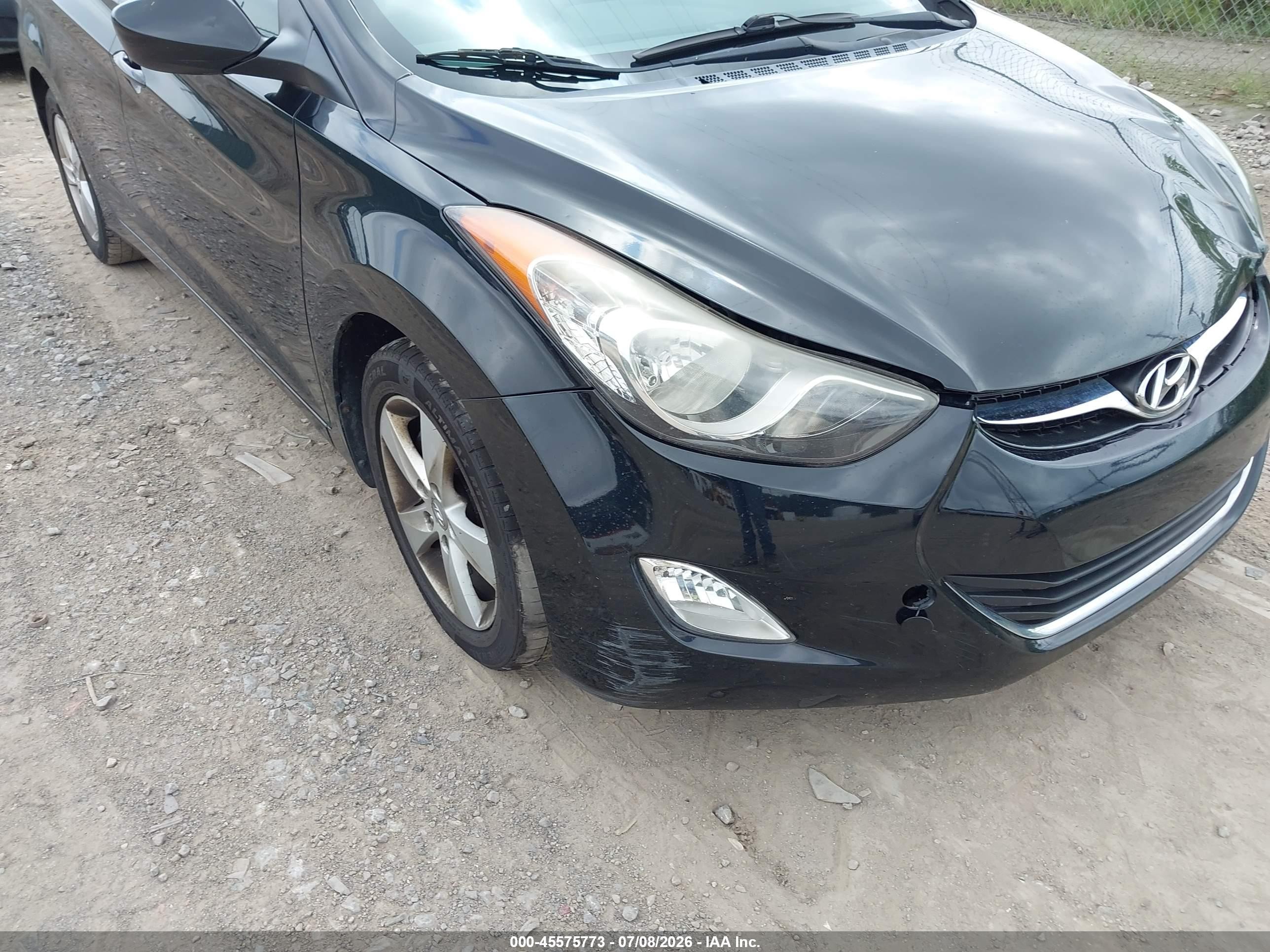 2012 Hyundai Elantra Gls (ulsan Plant) Black vin: KMHDH4AE3CU318120